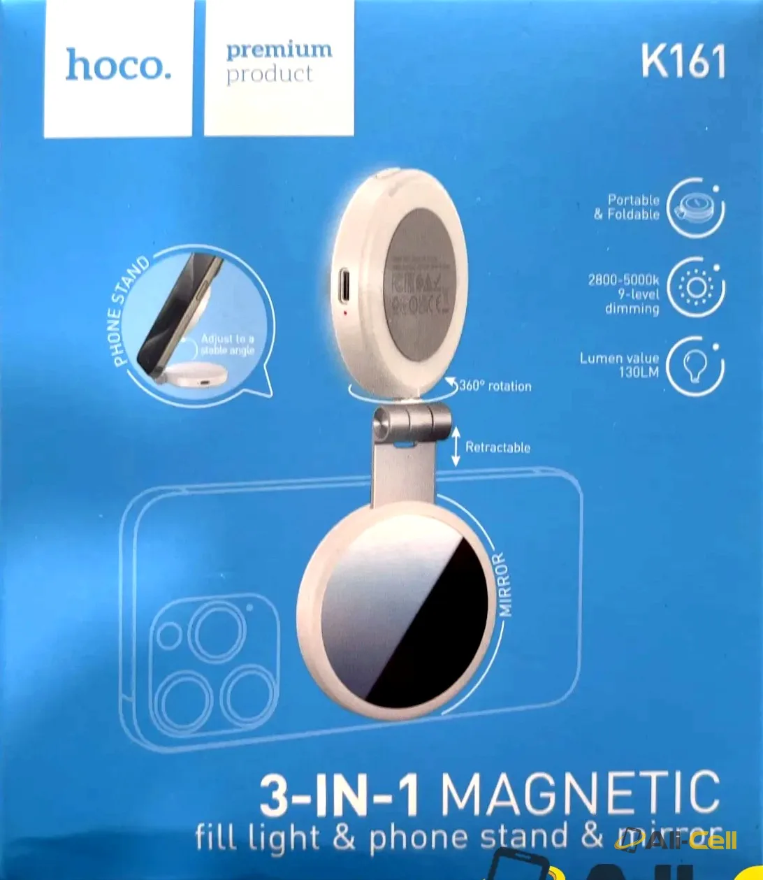 3-IN-1 Magnetic fill light & phone stand & mirror — 2