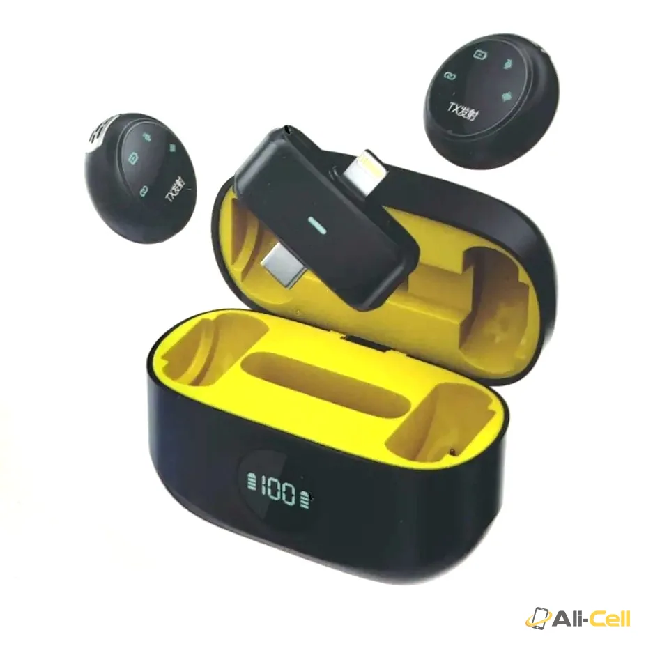 Microphone Kit with Charging Case Type-C 2.4G Ultra Low Latency Digital