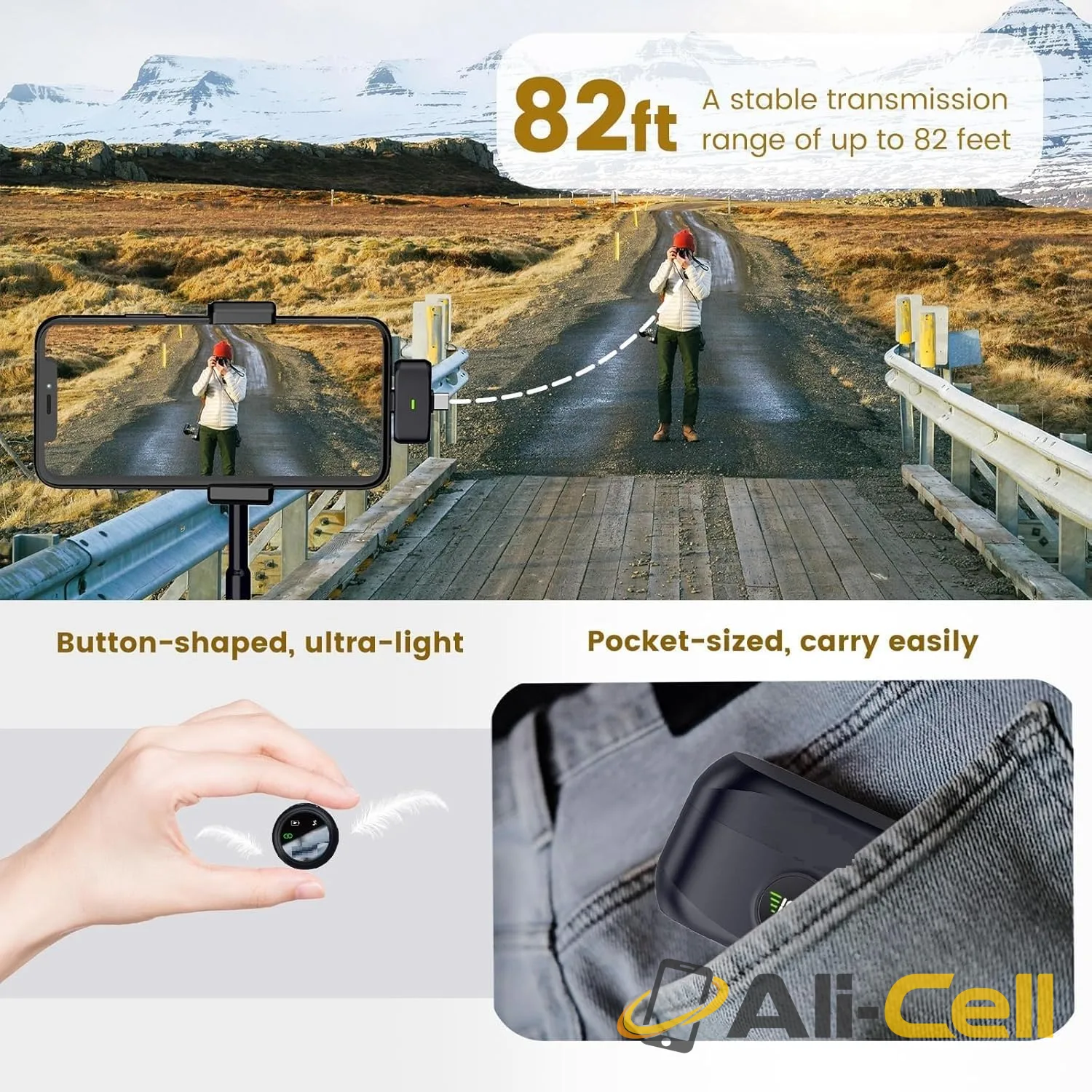 Microphone Kit with Charging Case Type-C 2.4G Ultra Low Latency Digital — 15