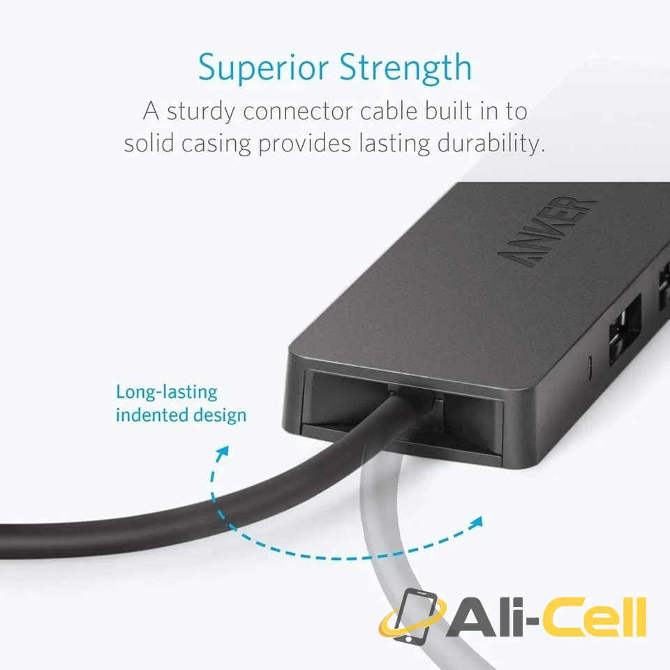 Anker Ultra Slim 4-Port USB 3.0 Data Hub (2 ft / Black) — 5