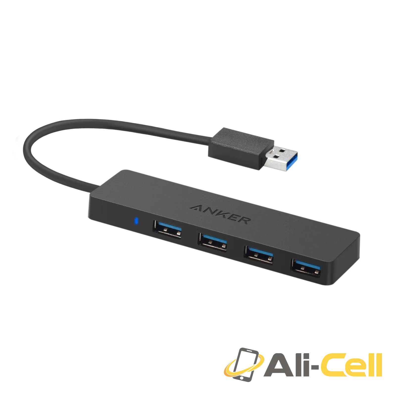 Anker Ultra Slim 4-Port USB 3.0 Data Hub (0.7 ft / Black)