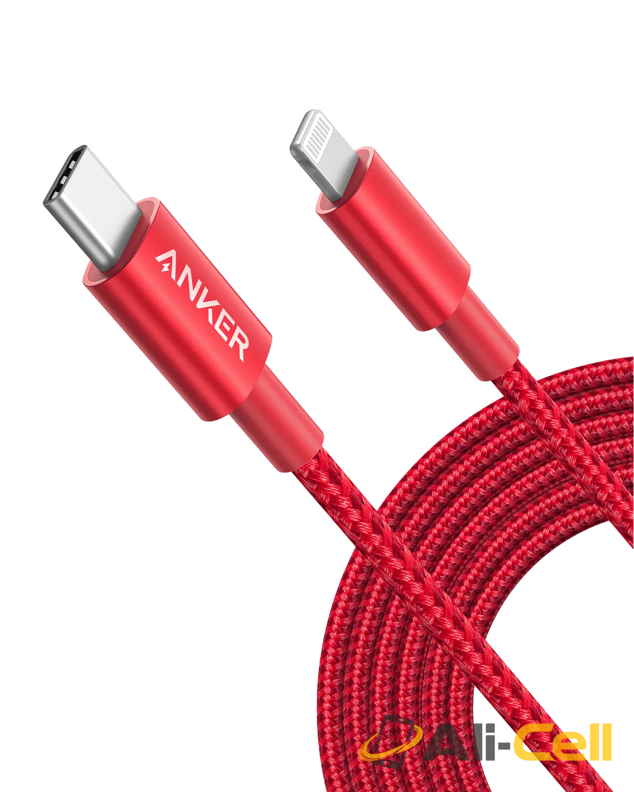 Anker 331 USB-C to Lightning Cable (Red / 10ft)