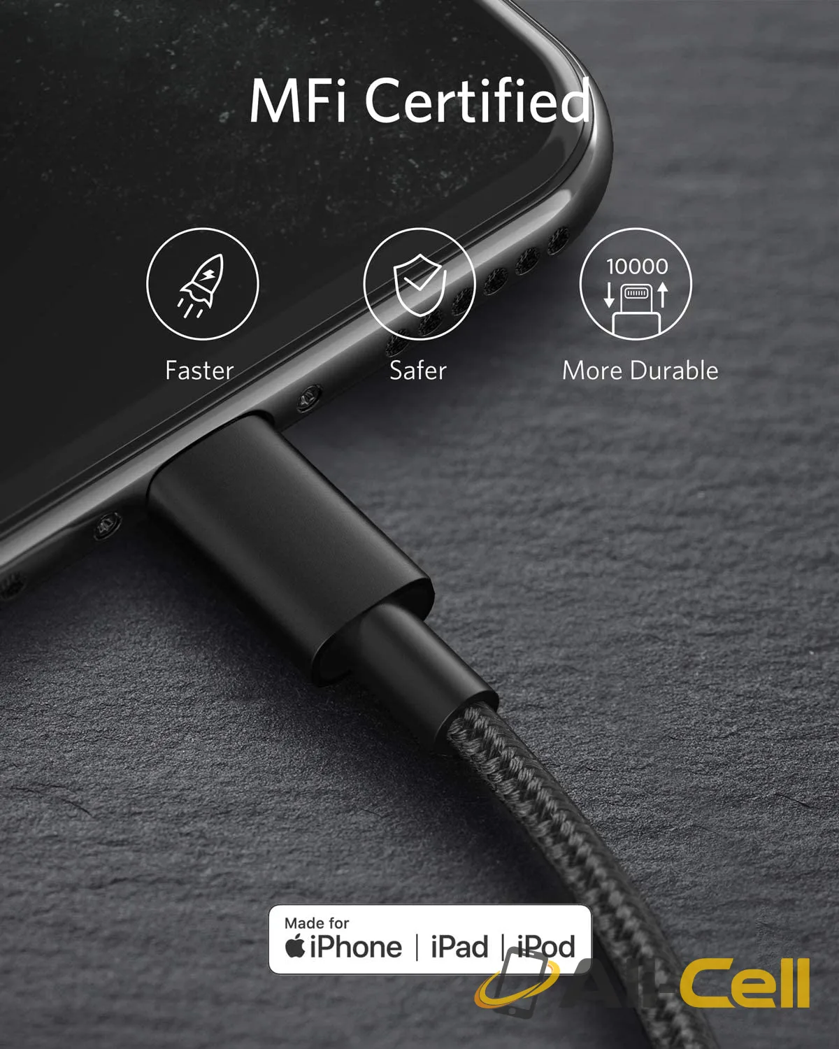 Anker 331 USB-C to Lightning Cable (Red / 10ft) — 5