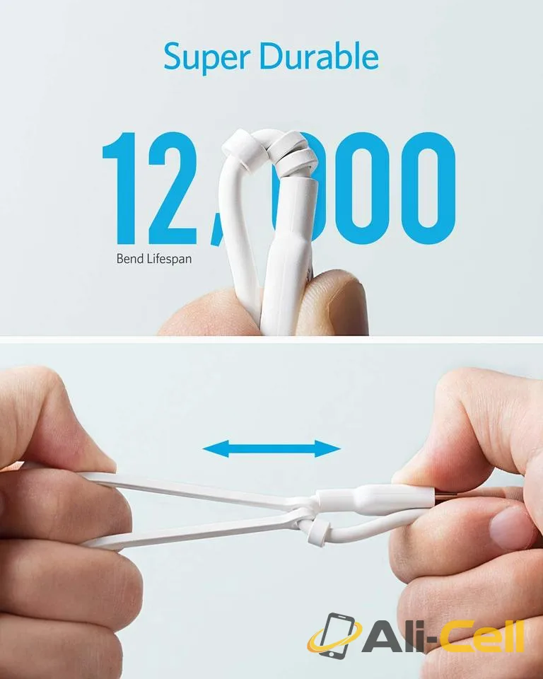 Anker 321 USB-A to Lightning Cable (3 ft 3-in-1) (Black) — 5
