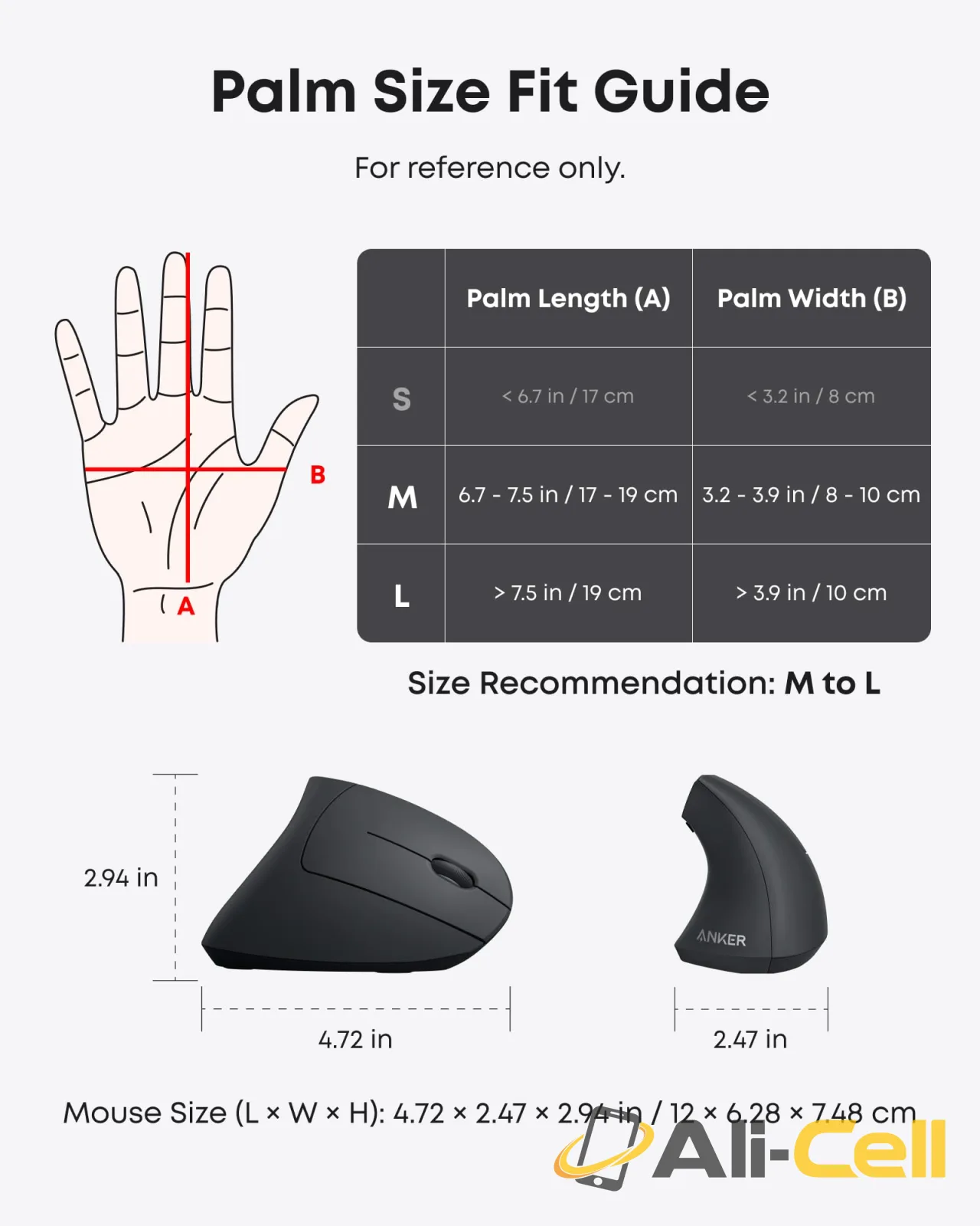 Anker 2.4G Wireless Vertical Ergonomic Optical Mouse — 4