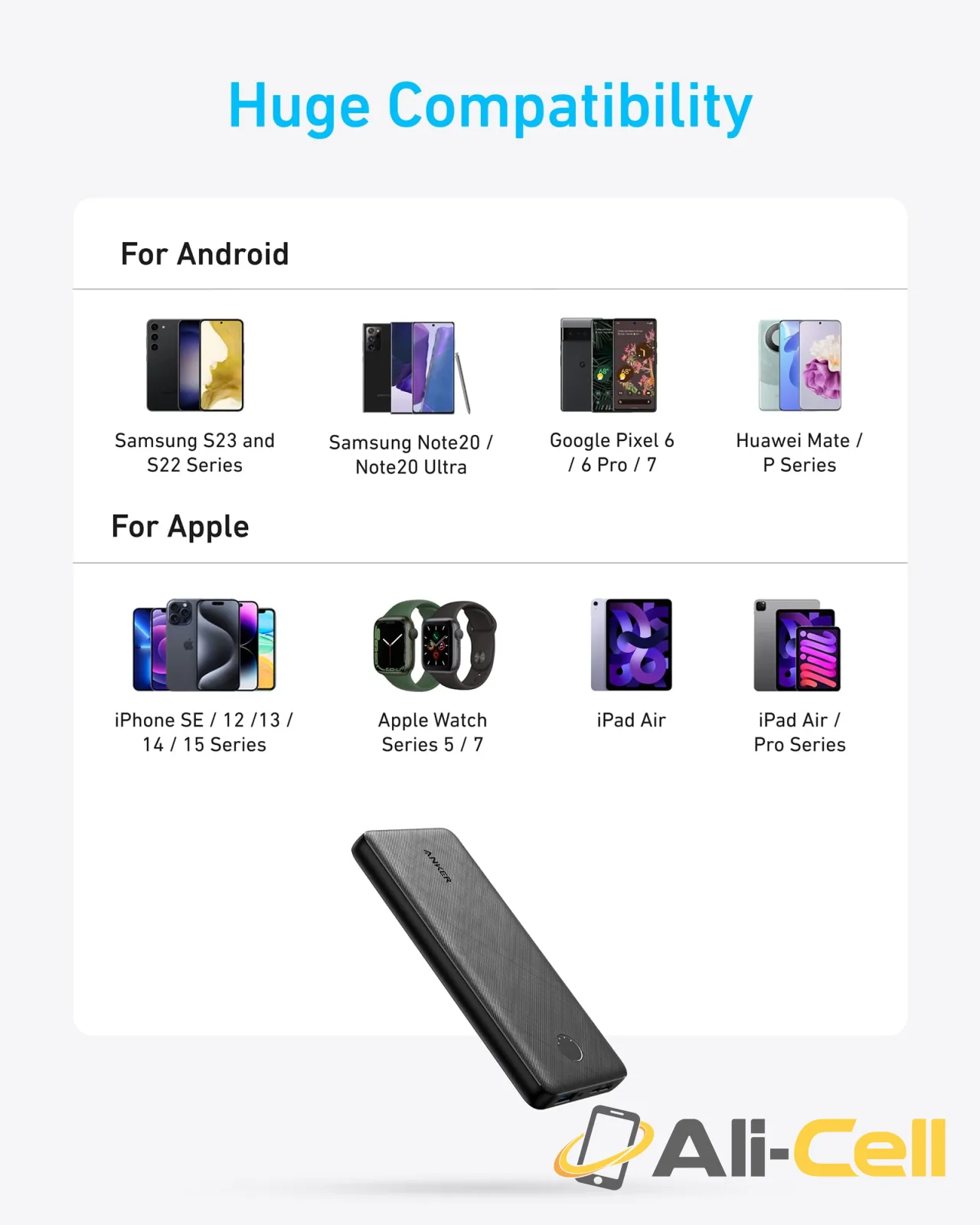 Anker 313 Power Bank (PowerCore 10K) (Black) — 6