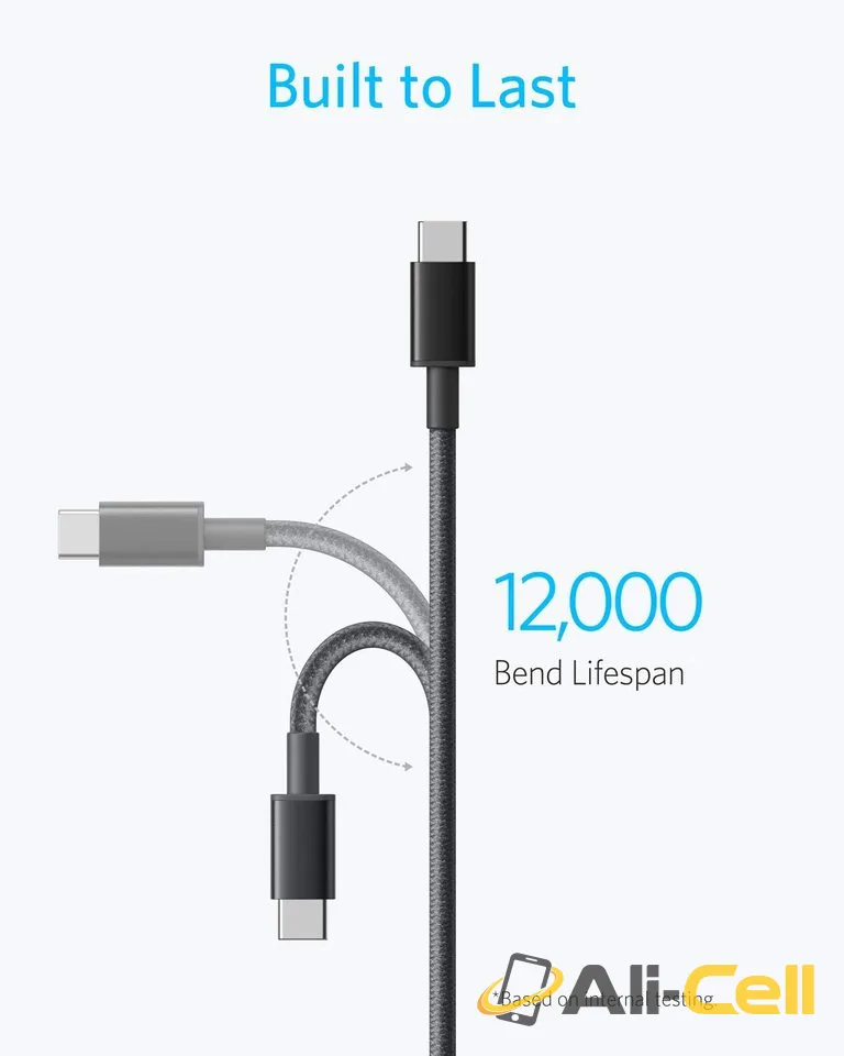 2-Pack Anker New Nylon USB-C to USB-C Cable (3 ft / 6 ft, 60W) (Black / 3ft) — 4