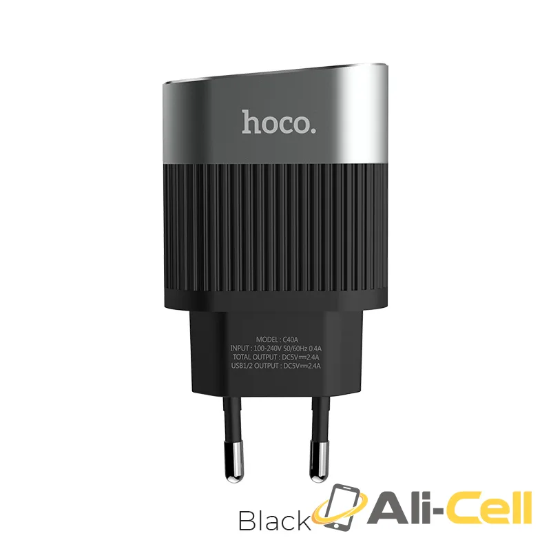 Wall charger “C40A Speedmaster” dual USB port EU plug