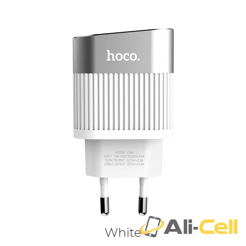 Wall charger “C40A Speedmaster” dual USB port EU plug