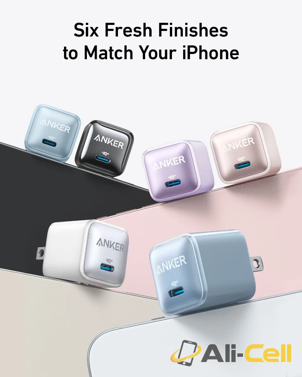 Anker Nano Charger (20W) (Glacier Blue) — 5