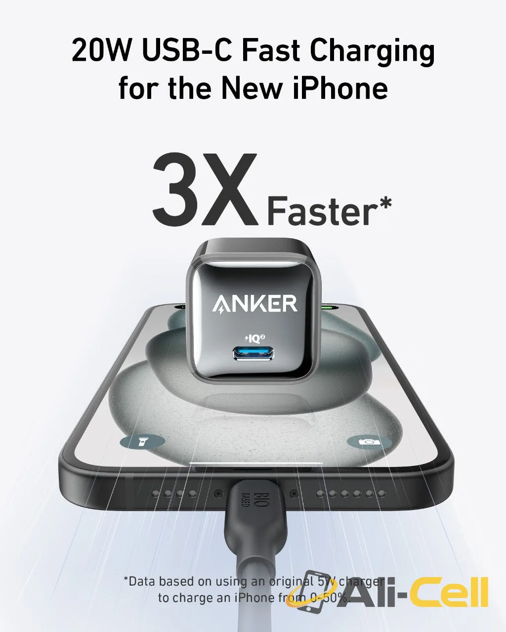 Anker Nano Charger (20W) (Misty Blue) — 3