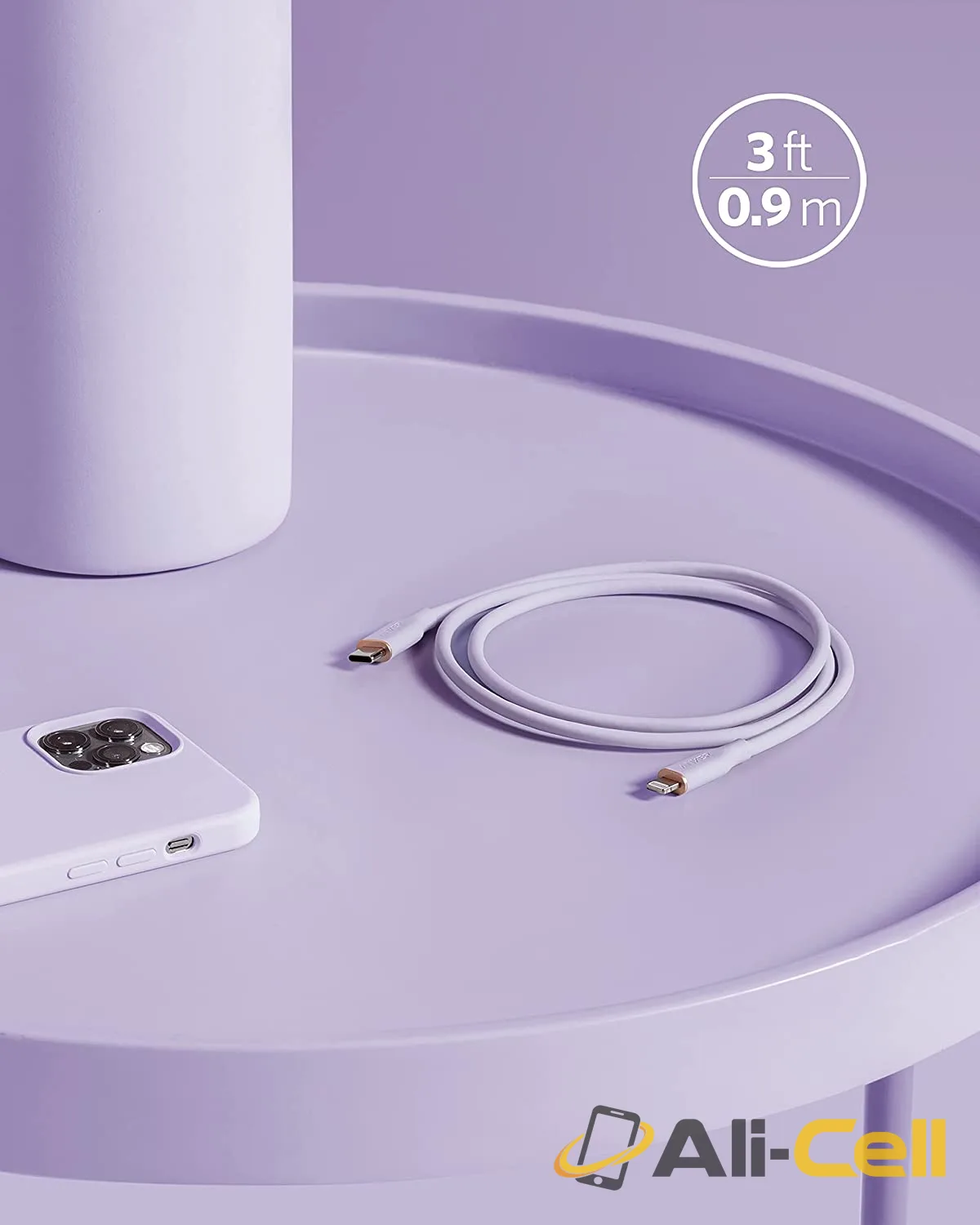 Anker 641 USB-C to Lightning Cable (Flow, 3ft Silicone) — 5