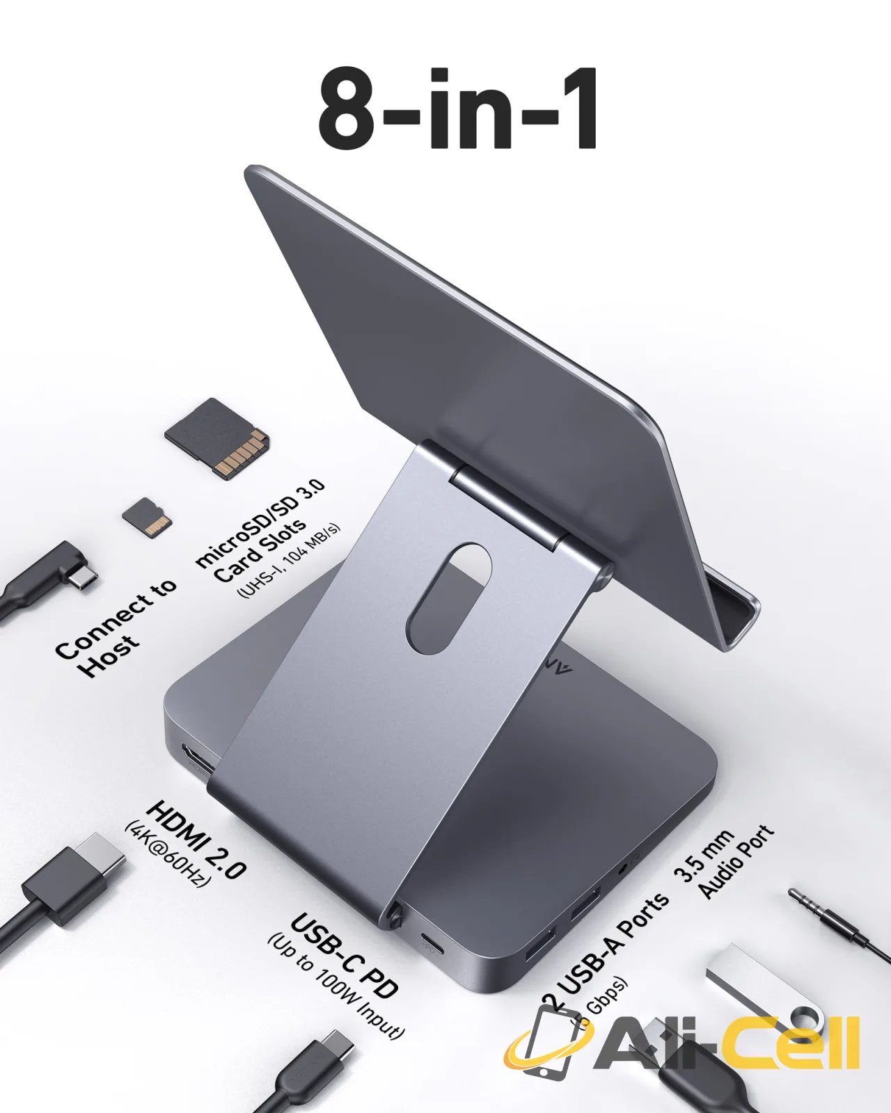 Anker 551 USB-C Hub (8-in-1, Tablet Stand) — 3