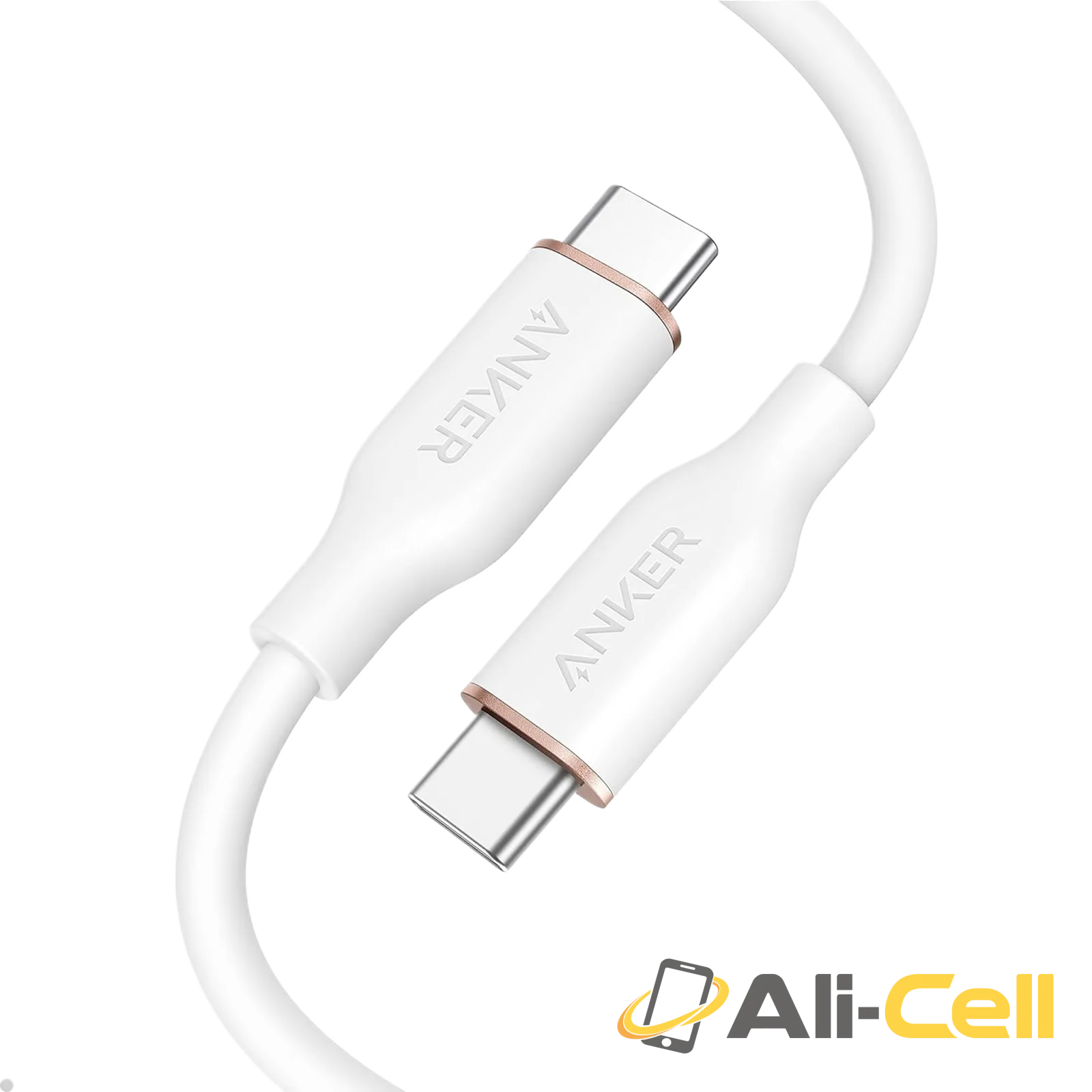 Anker 643 USB-C to USB-C Cable (Flow, Silicone) (3ft / 240W / Cloud White)