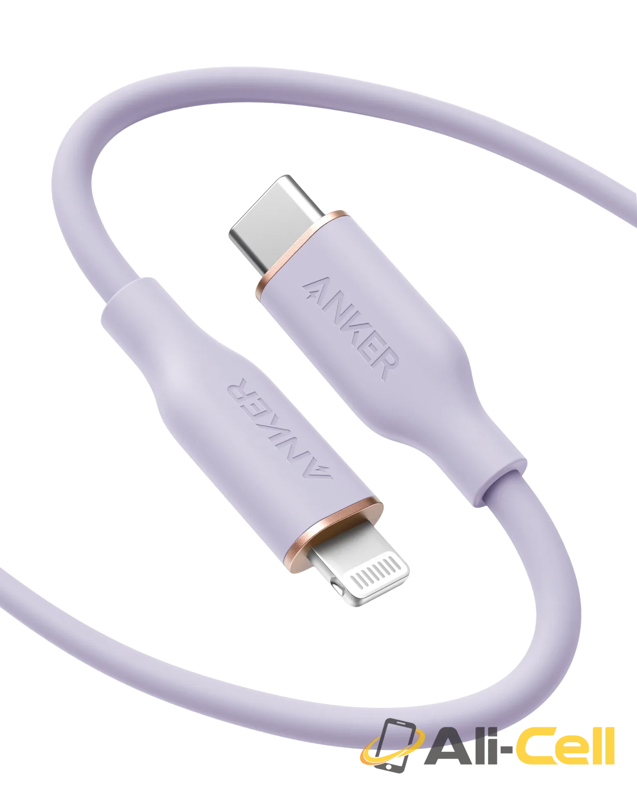 Anker 641 USB-C to Lightning Cable (Flow, Silicone) (6ft / Lilac Purple)