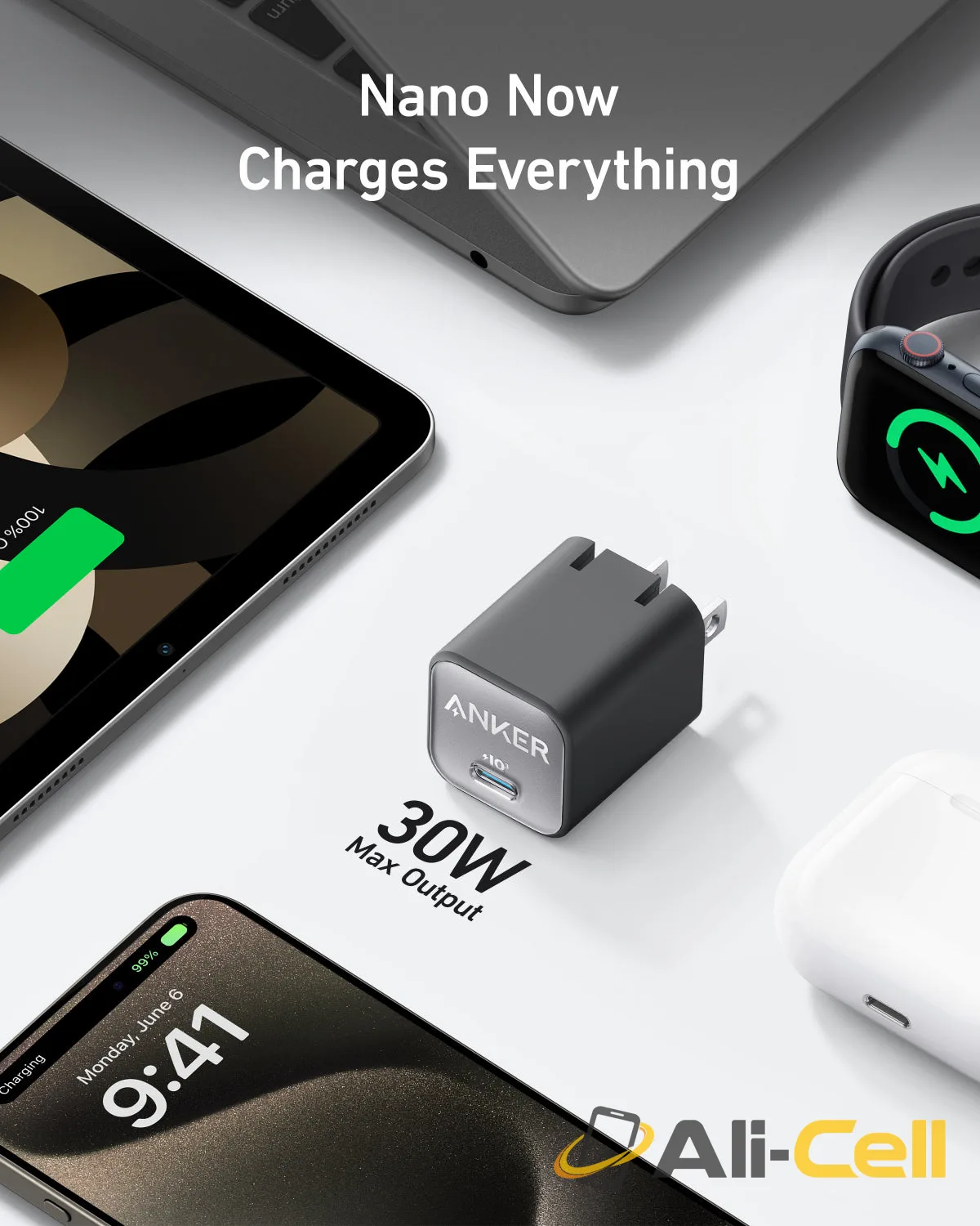 Anker Nano Charger (30W) (Natural Green) — 3