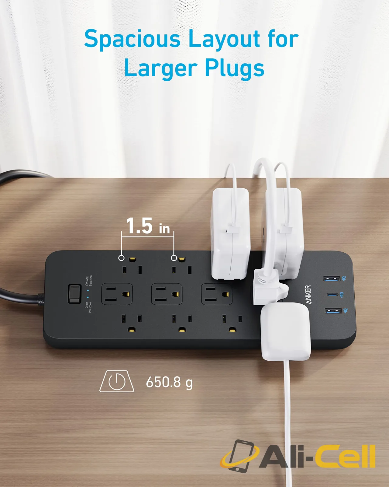 Anker 351 Power Strip (Black) — 5