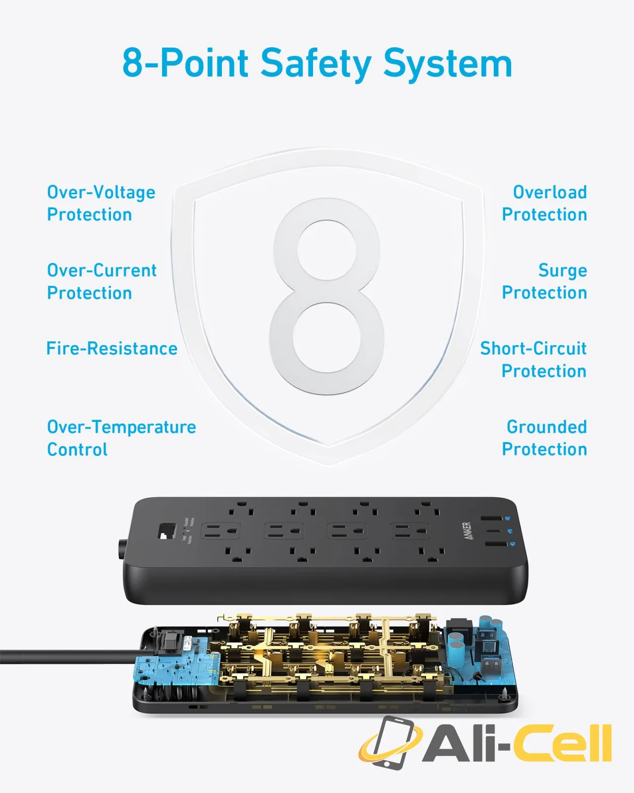 Anker 351 Power Strip (Black) — 6