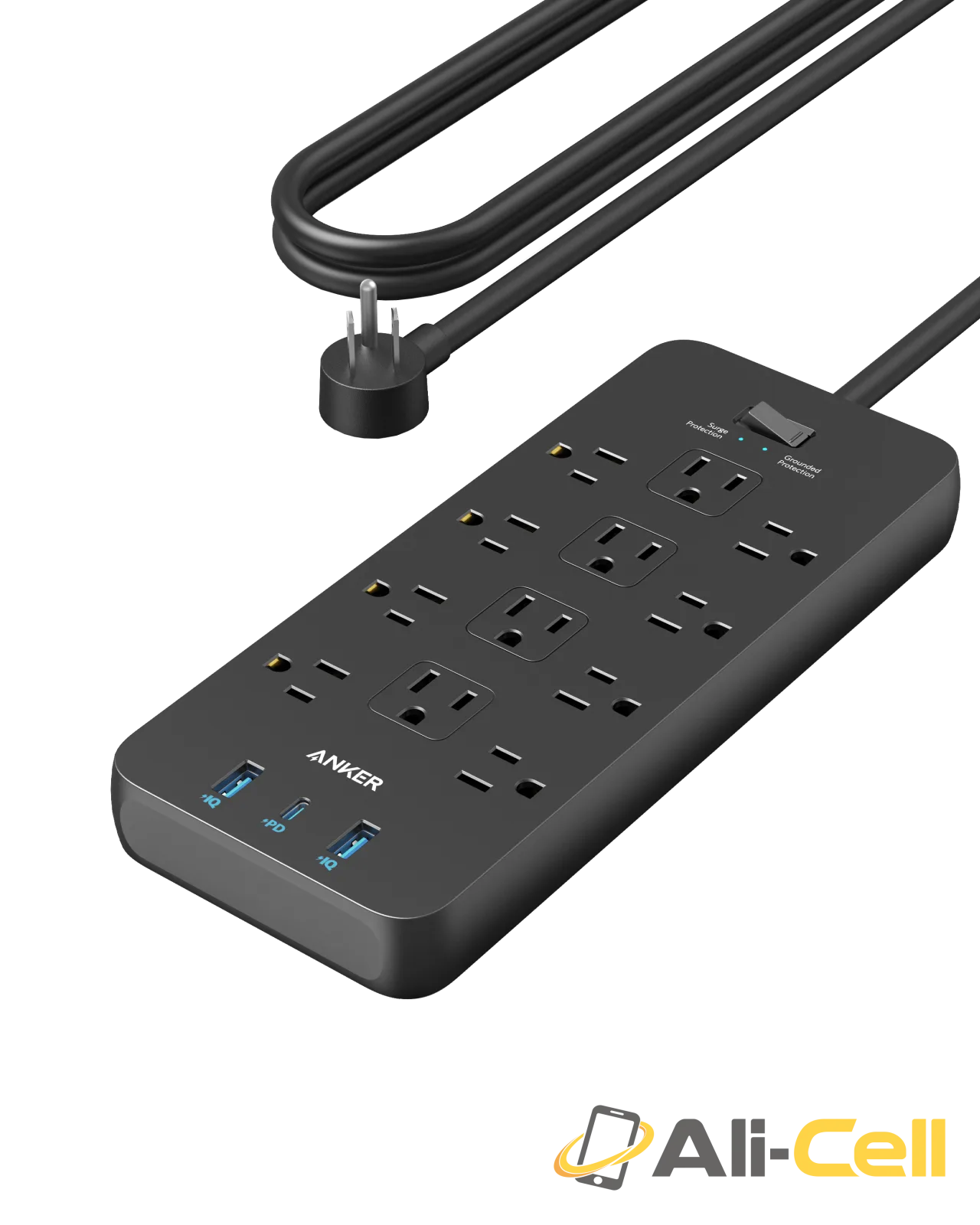 Anker 351 Power Strip (White) — 2