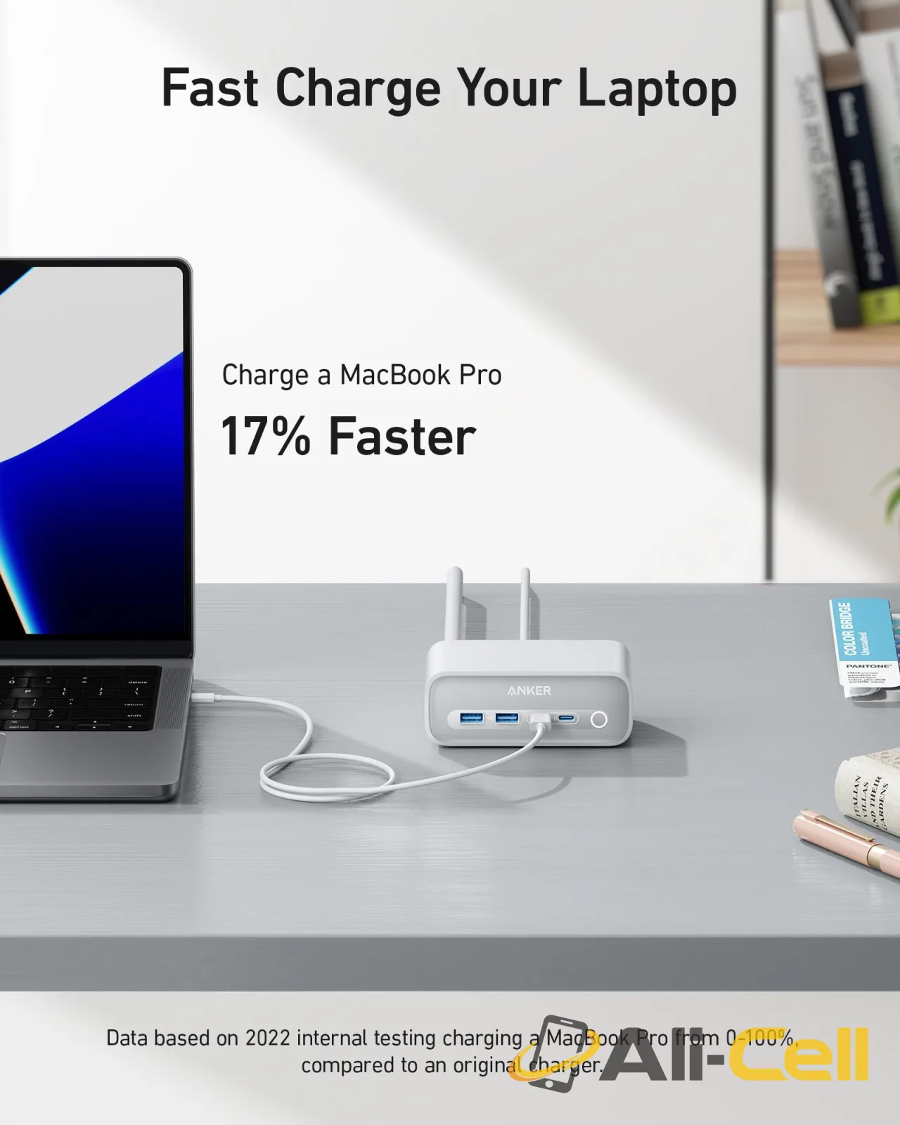 Anker 525 Charging Station (Aurora White) — 5