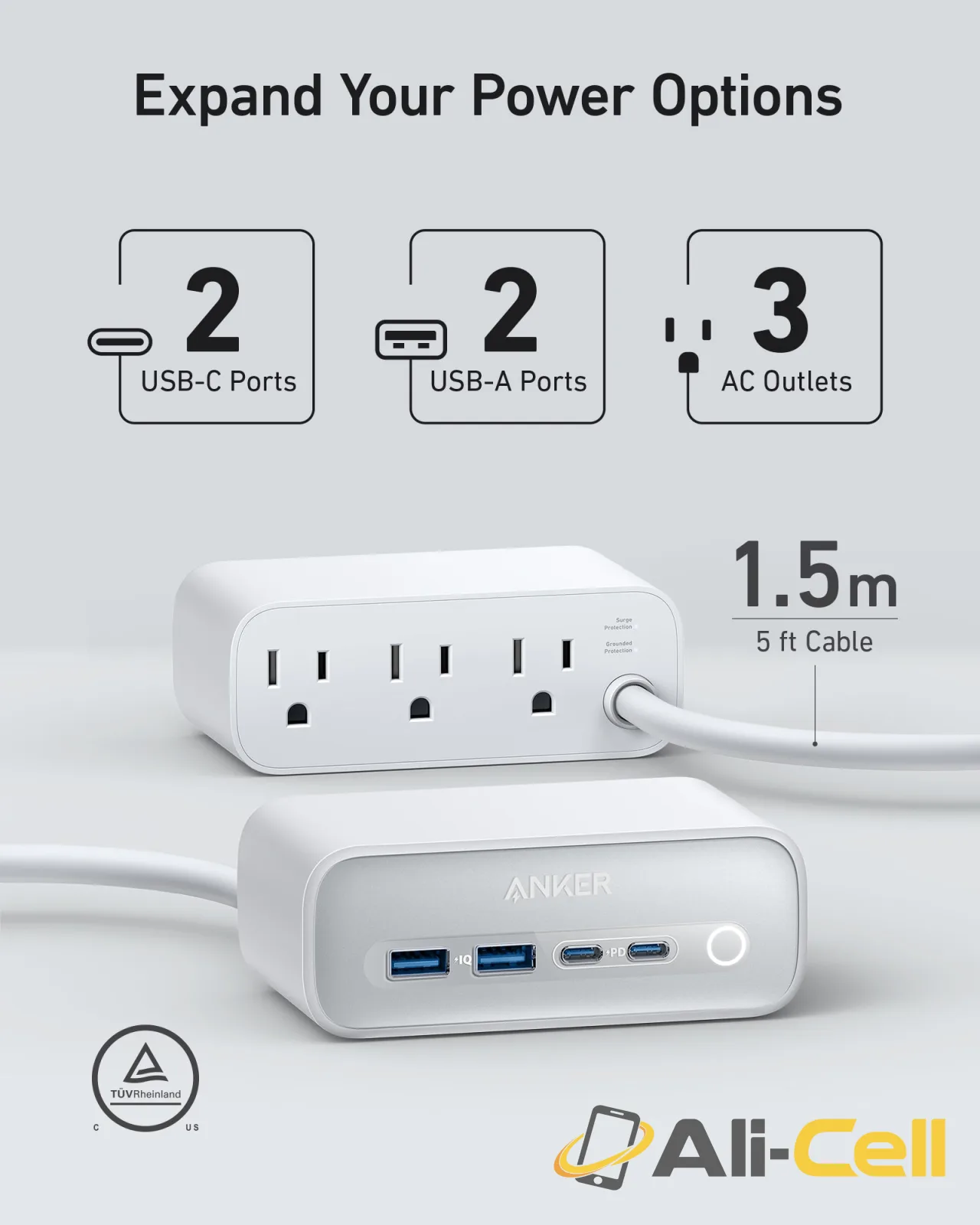 Anker 525 Charging Station (Natural Green) — 3