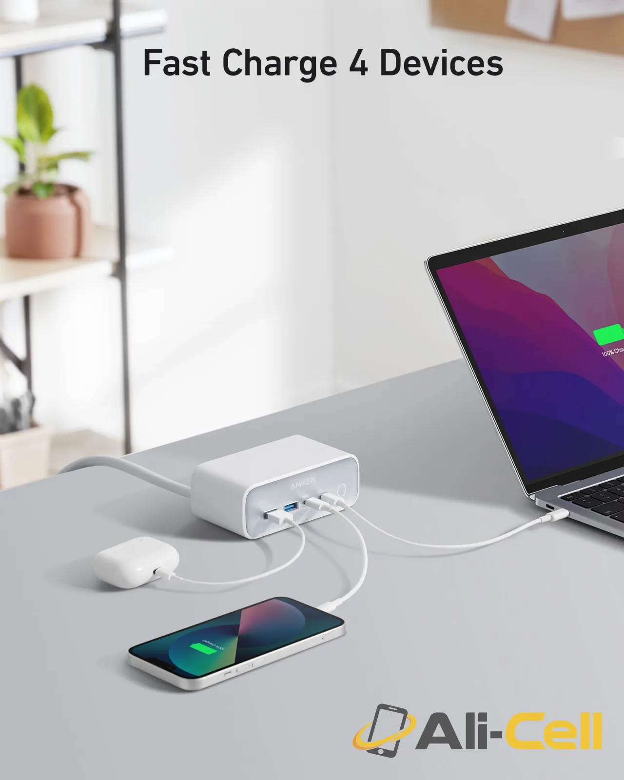 Anker 525 Charging Station (Natural Green) — 5