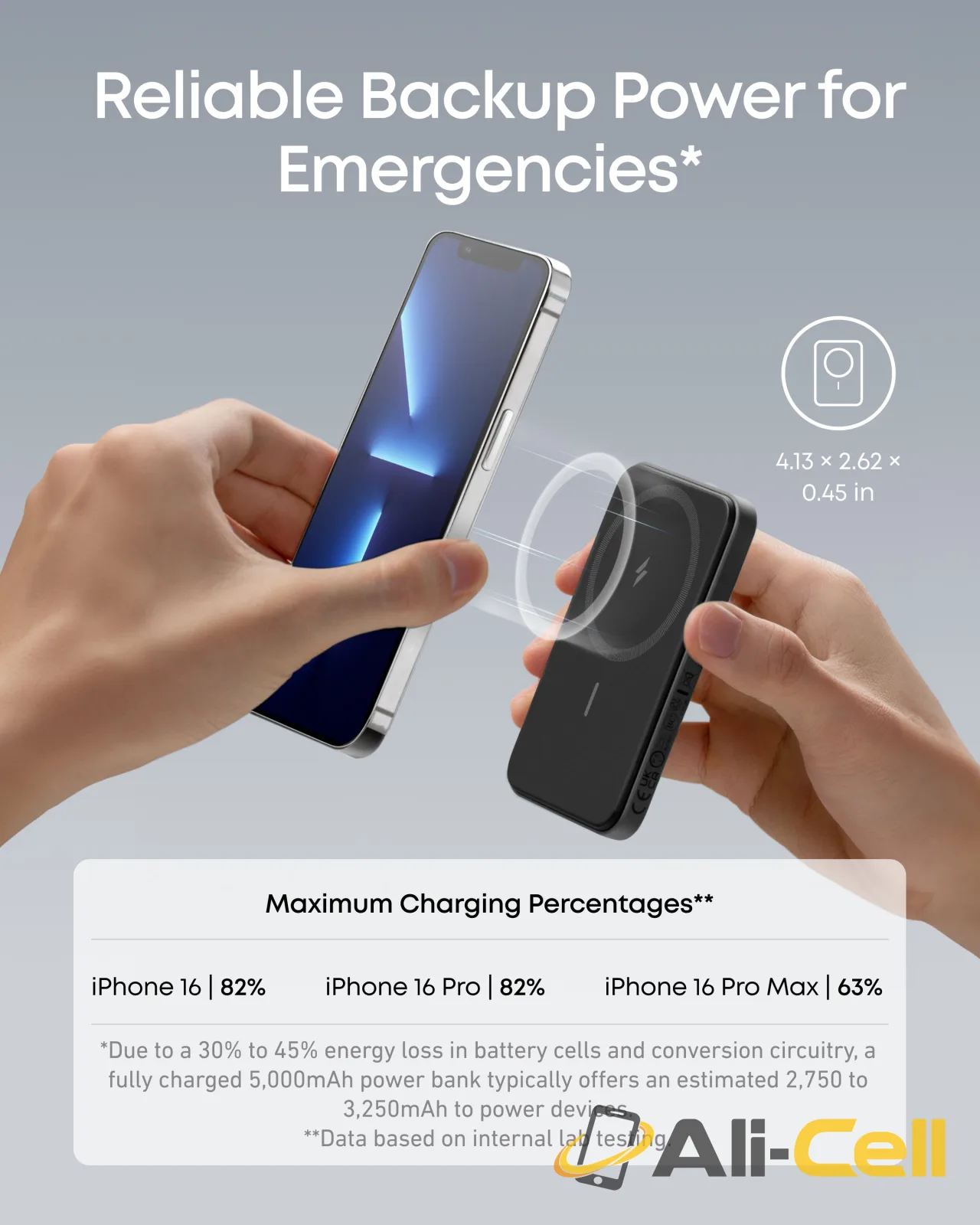 Anker 621 Magnetic Battery (MagGo) (Interstellar Gray) — 3