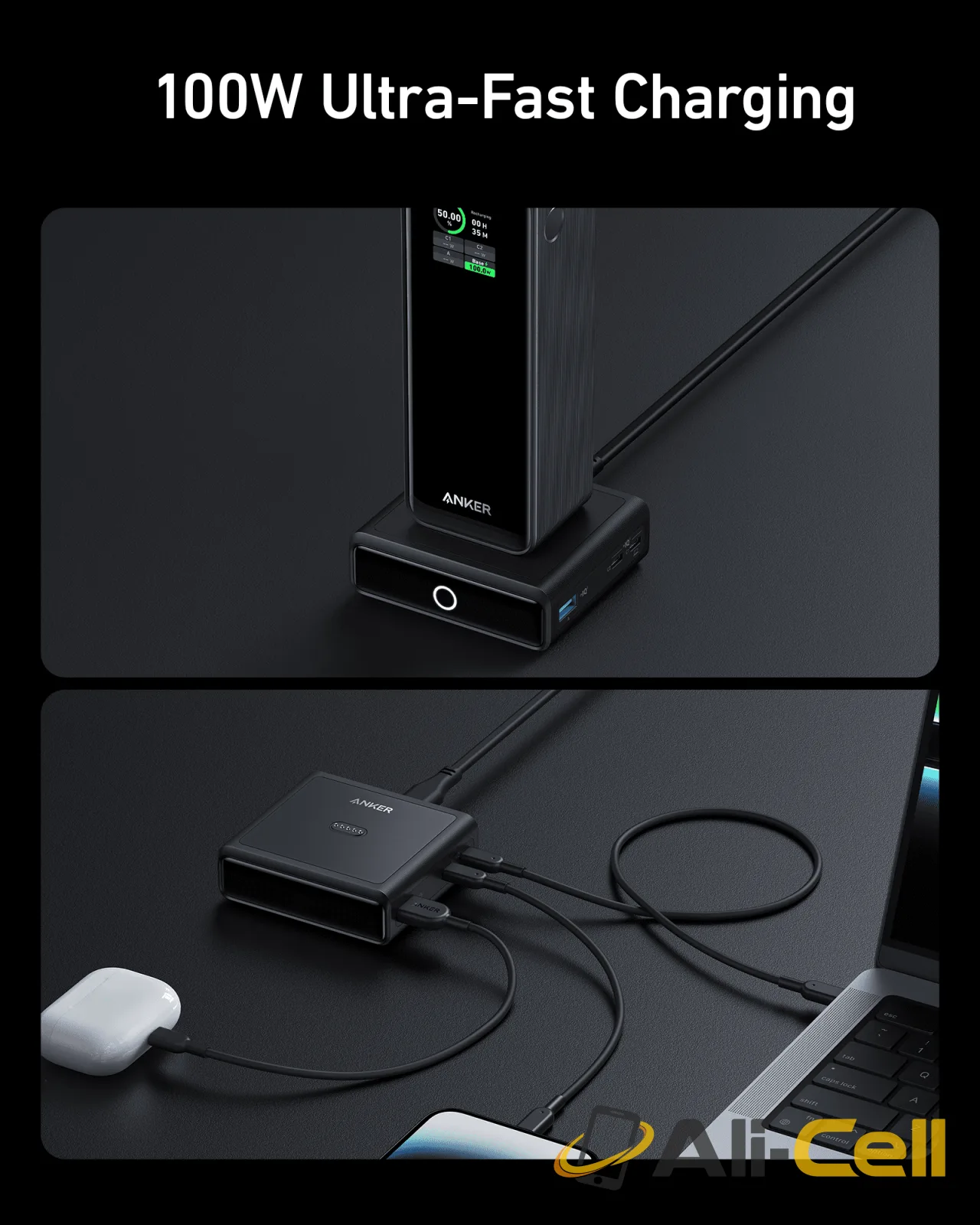 Anker 100W Charging Base for Anker Prime Power Bank — 4