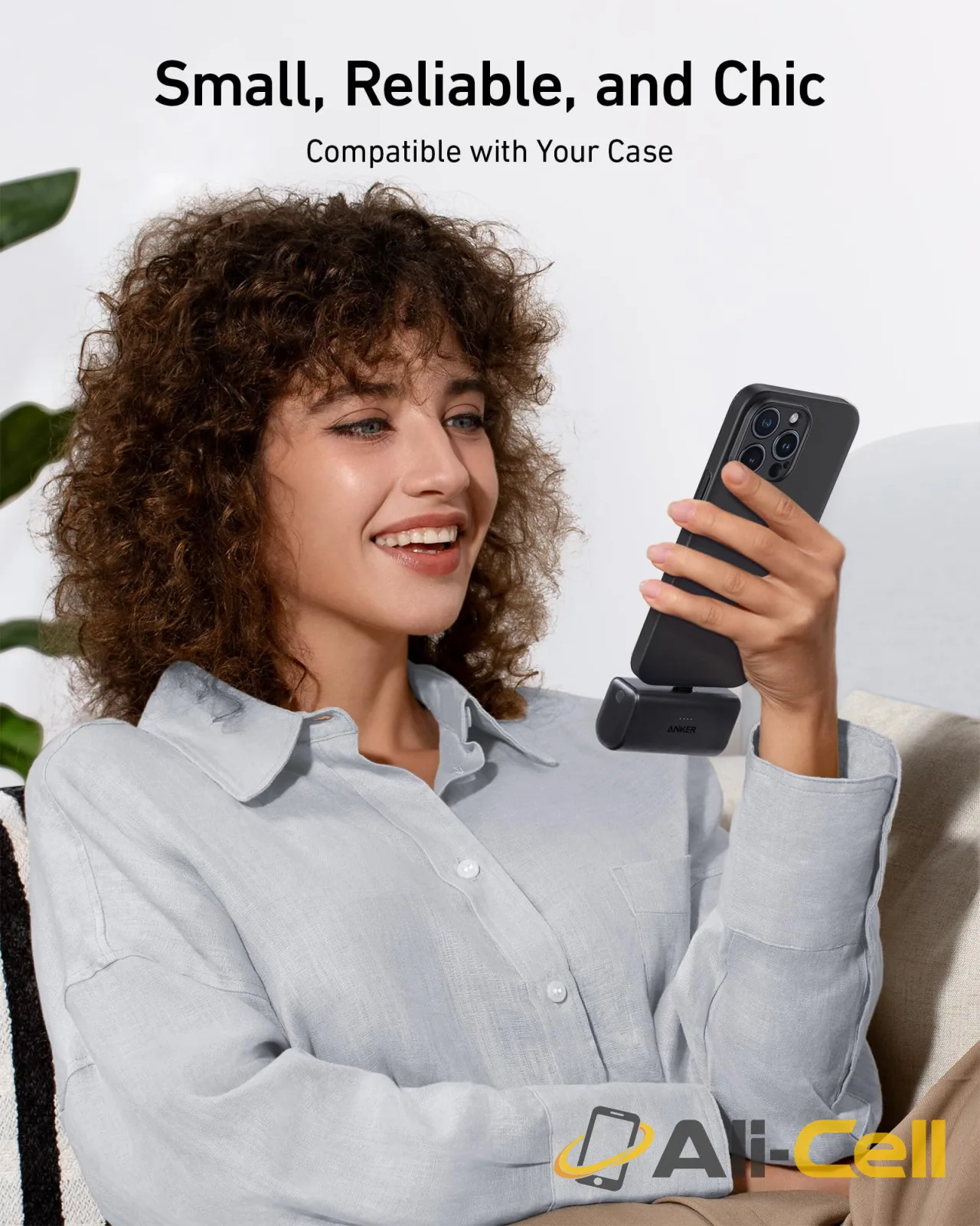 Anker Nano Power Bank (22.5W, Built-In USB-C Connector) (Sprout Green) — 6