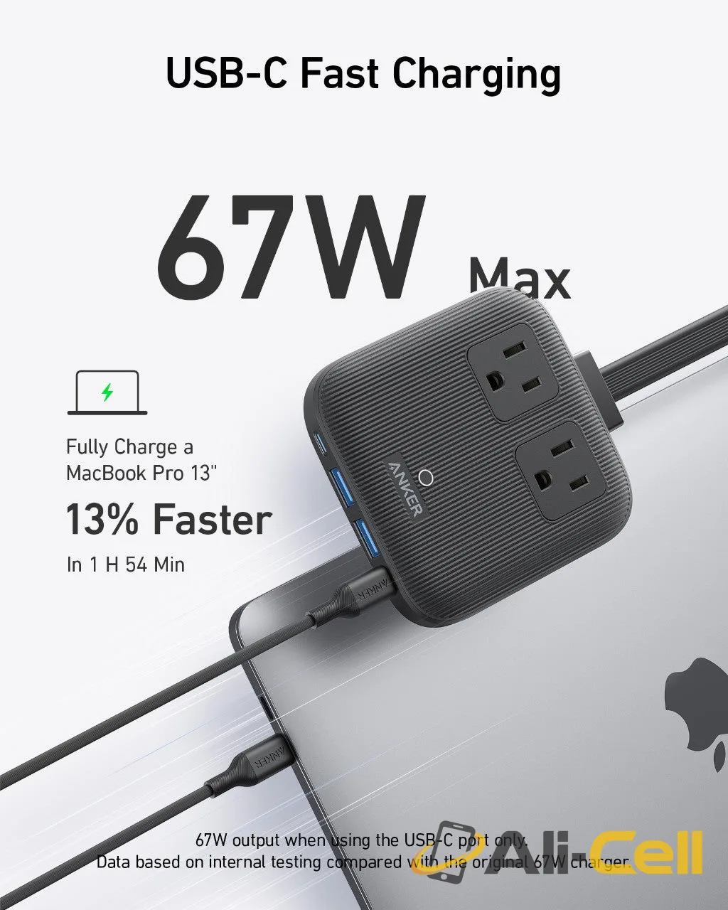 Anker Nano Charging Station (6-in-1, 67W) (Shell White) — 3