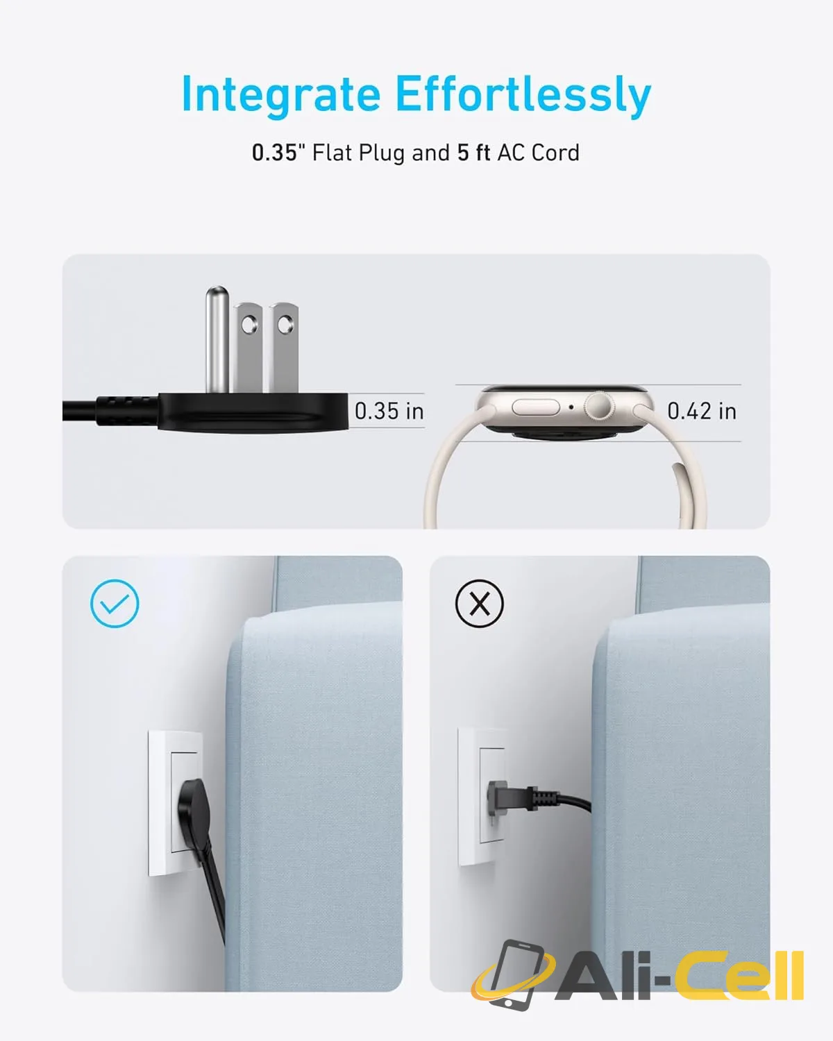 Anker Nano Charging Station (6-in-1, 67W) (Ice Lake Blue) — 6