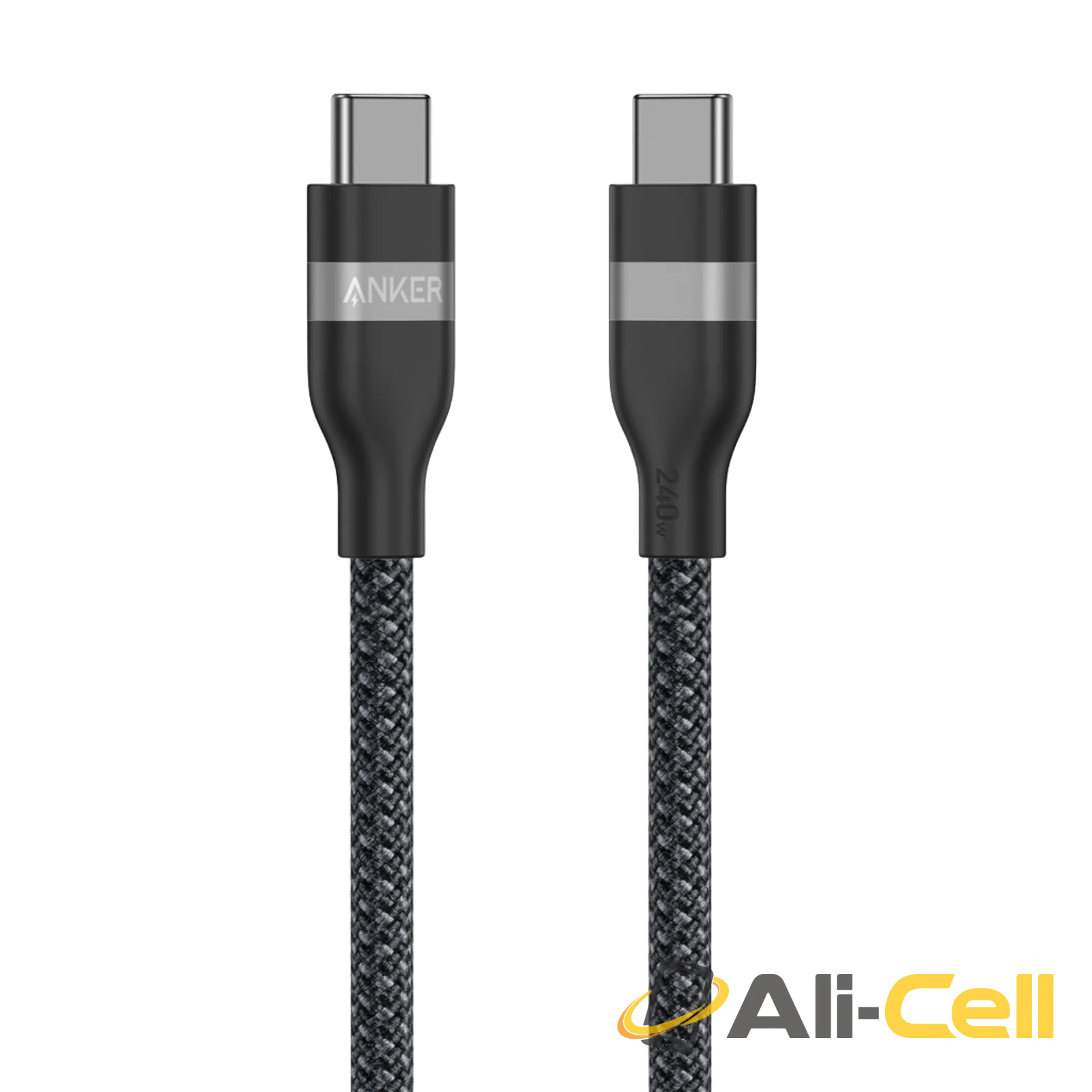Anker USB-C to USB-C Cable (3 ft / 6 ft, 240W, Upcycled-Braided) (6 ft / Shell White) — 2
