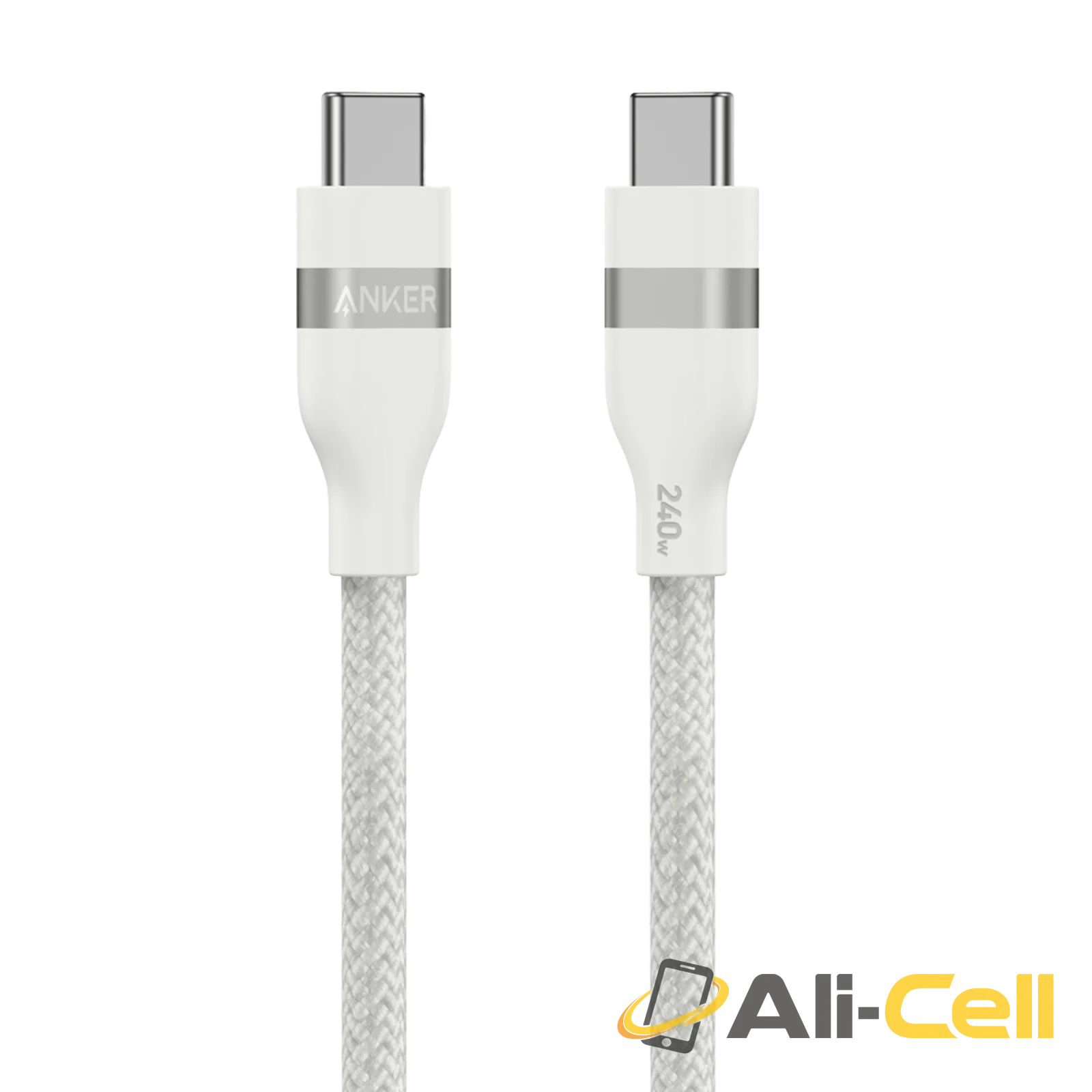 Anker USB-C to USB-C Cable (3 ft / 6 ft, 240W, Upcycled-Braided) (6 ft / Ice Lake Blue) — 7