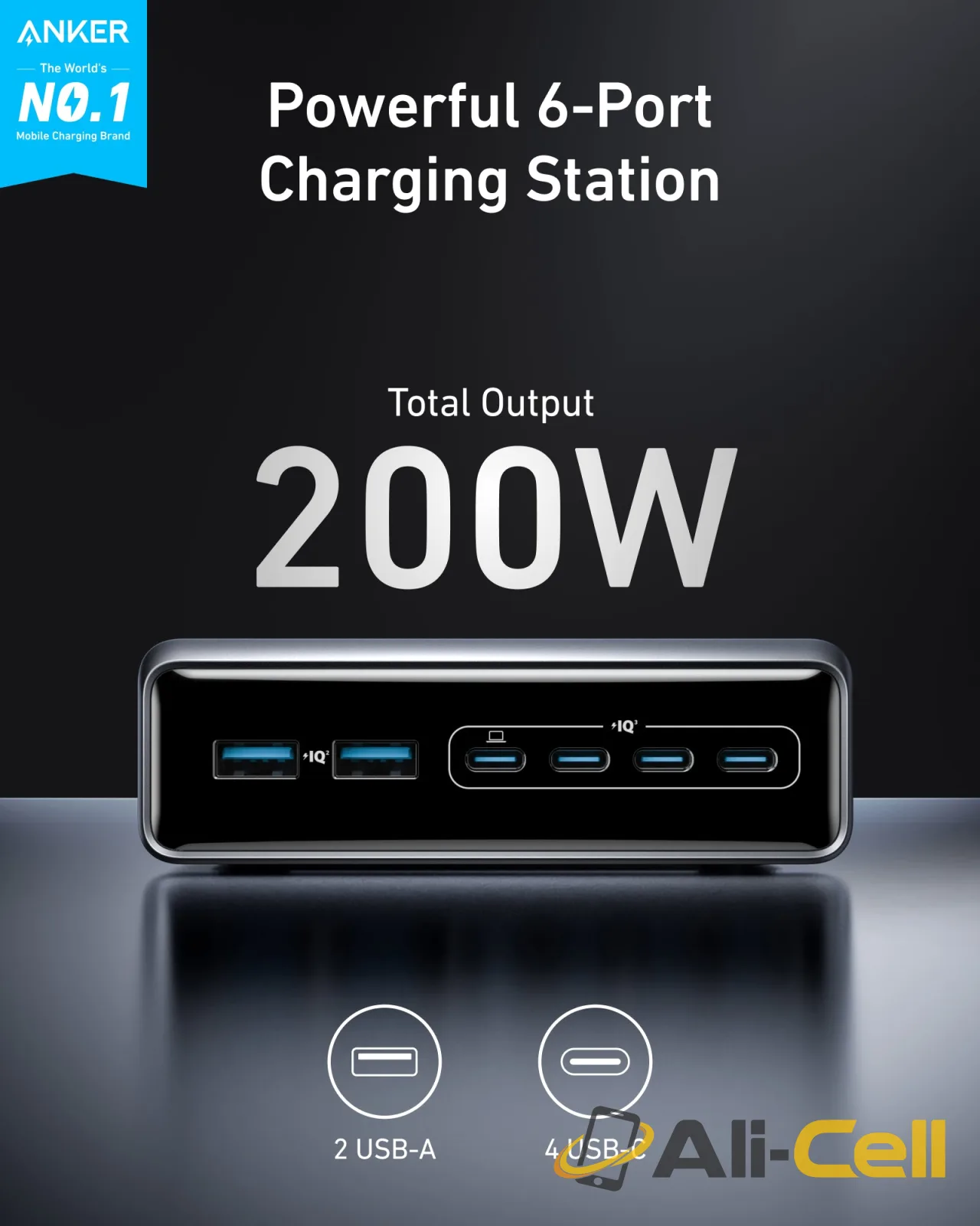Anker Prime Charger (200W, 6 Ports, GaN) — 2