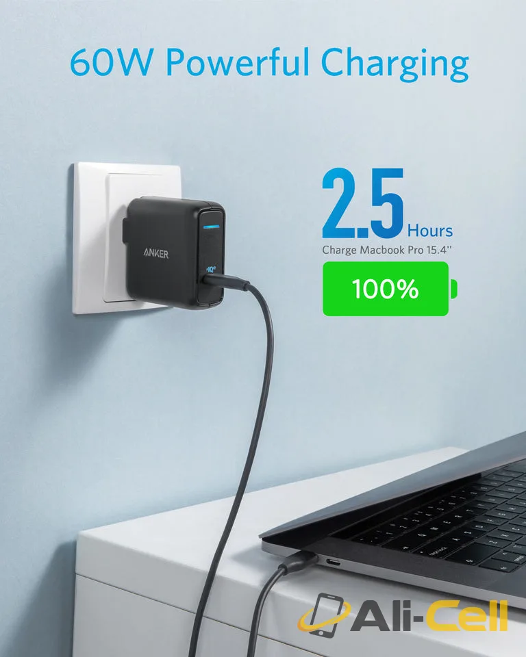Refurbished PowerPort Atom III 60W (Black) — 4