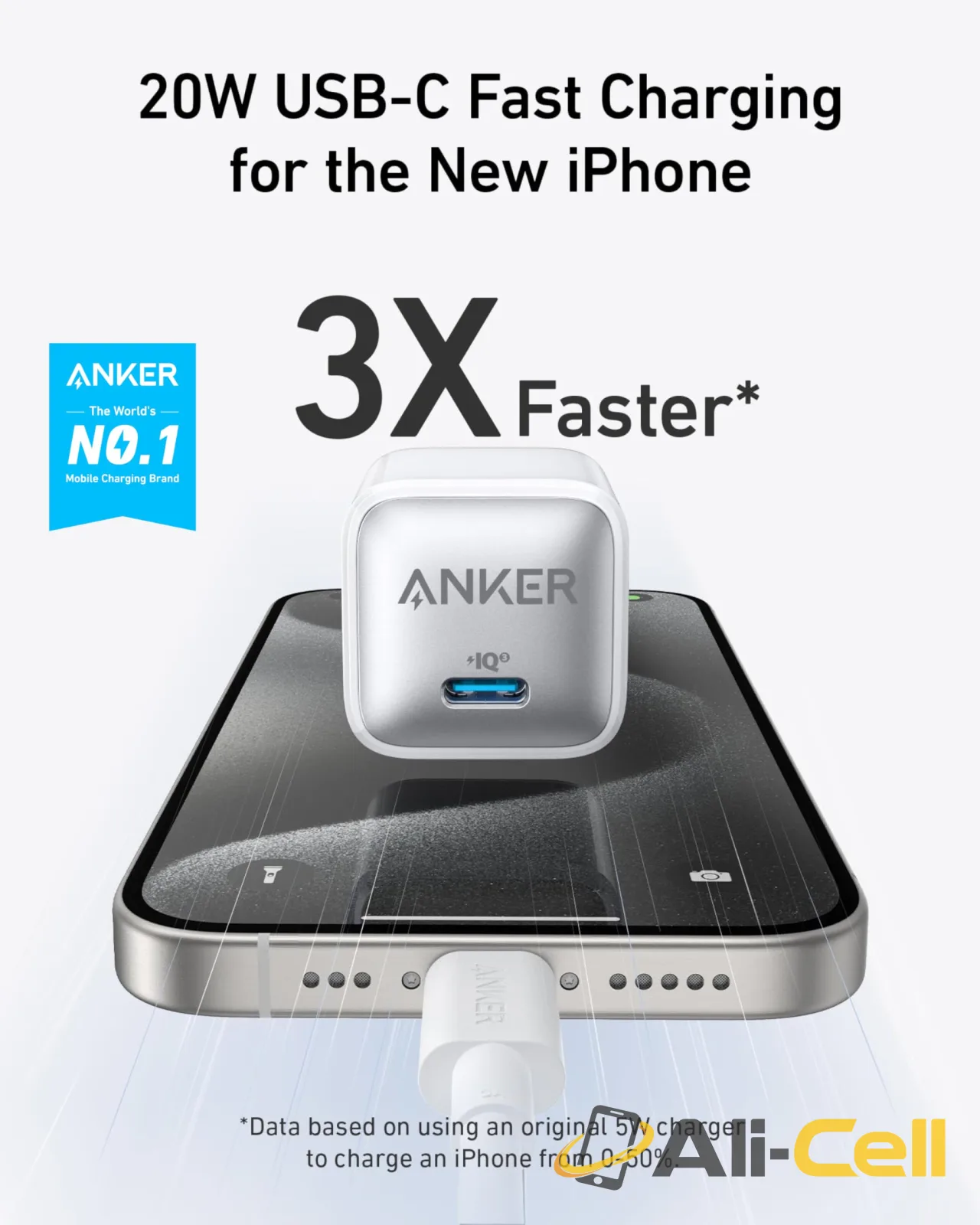 Anker 511 Charger (Nano Pro) with 6 ft USB-C Cable(2-Pack) (Black) — 3