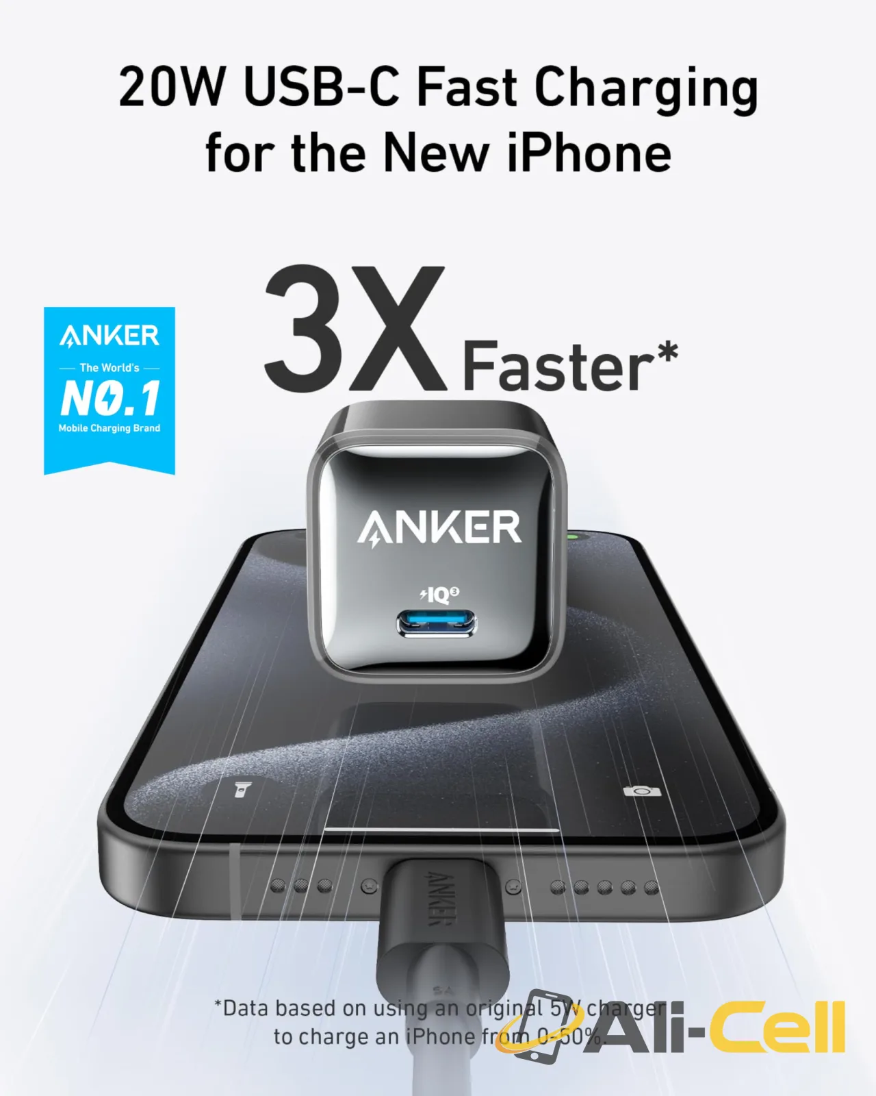 Anker 511 Charger (Nano Pro) with 6 ft USB-C Cable(2-Pack) (Black) — 6