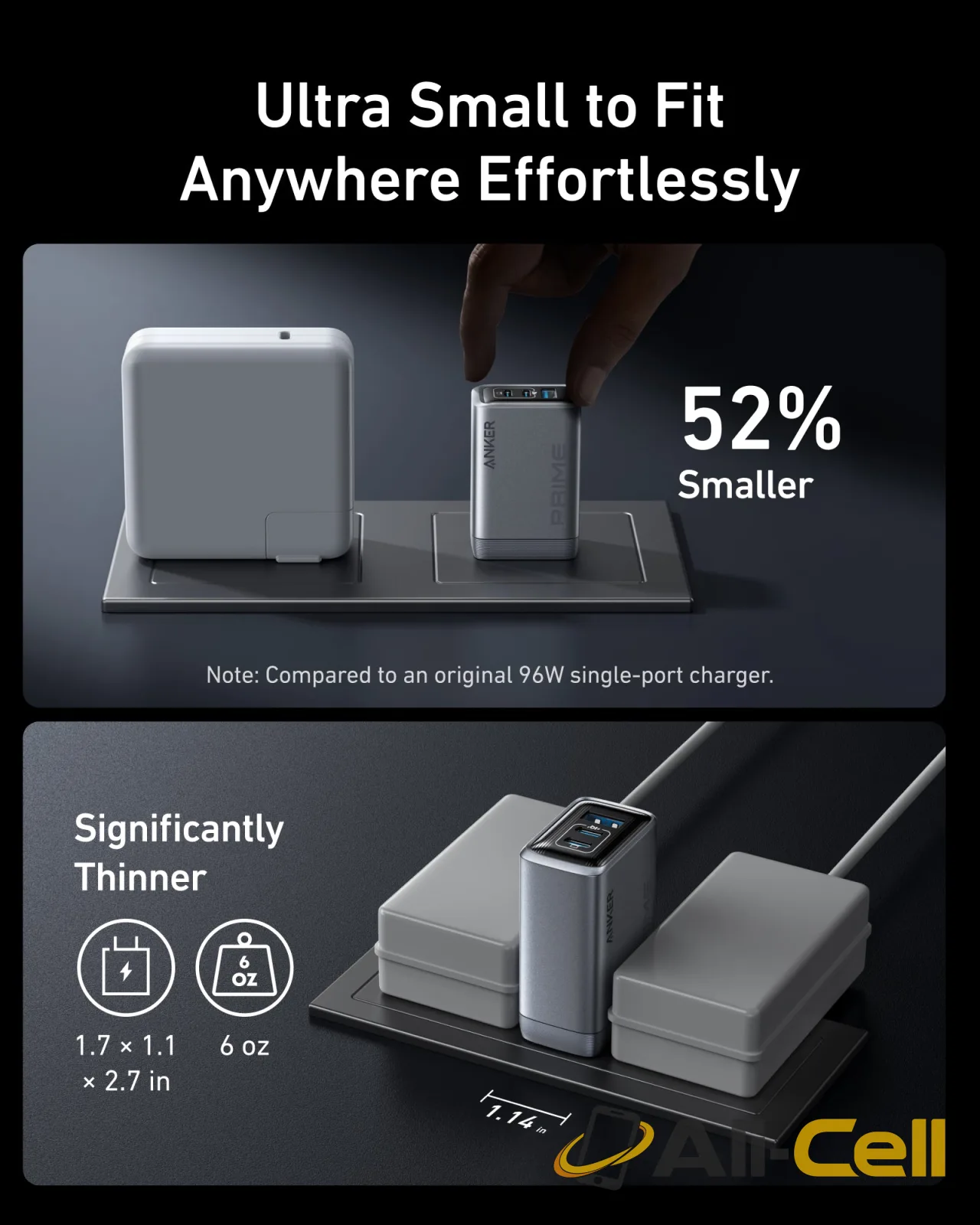 Anker Prime Charger (100W, 3 Ports, GaN) and Anker Prime USB-C to USB-C Cable (240W, Upcycled-Braided) (3 ft) — 4