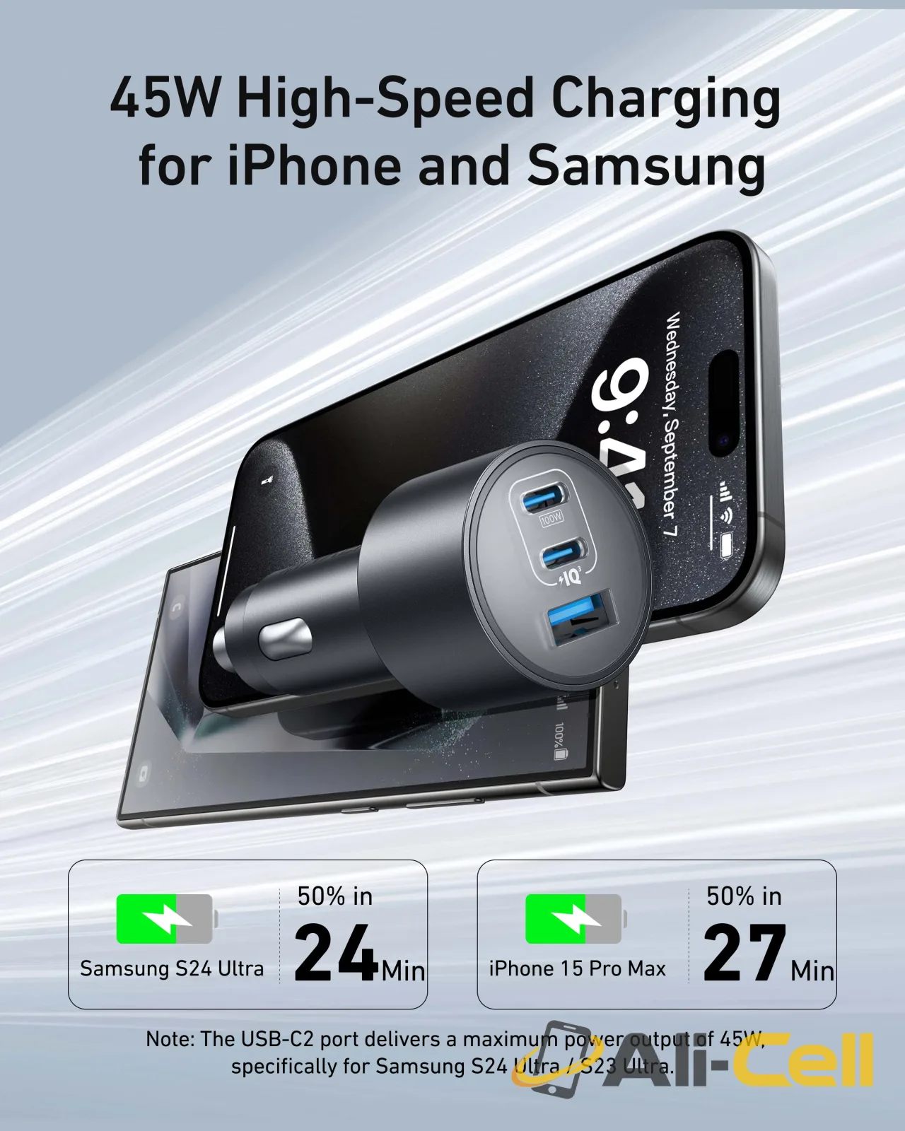 Anker Nano Car Charger (167.5W, 3 Ports) — 4