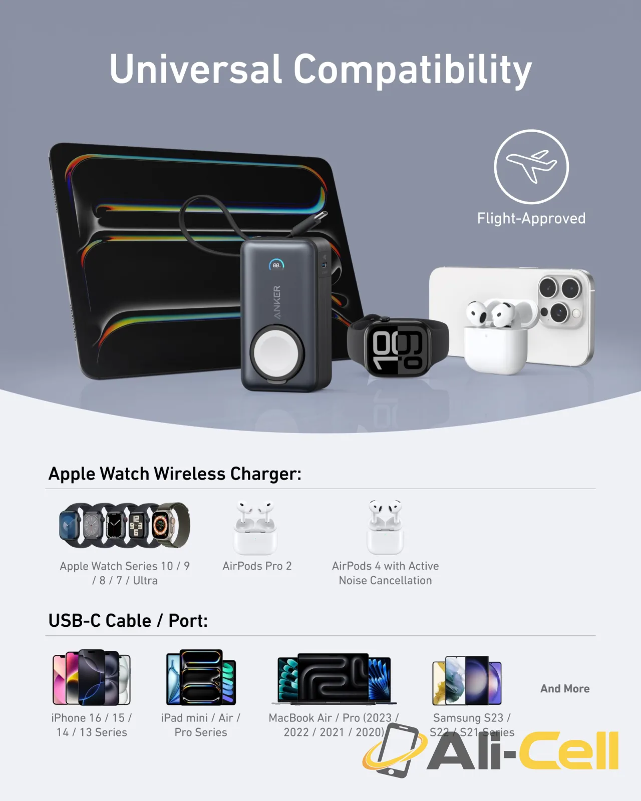 Anker MagGo Power Bank (10K, 35W, For Apple Watch) (Teal Oasis) — 7