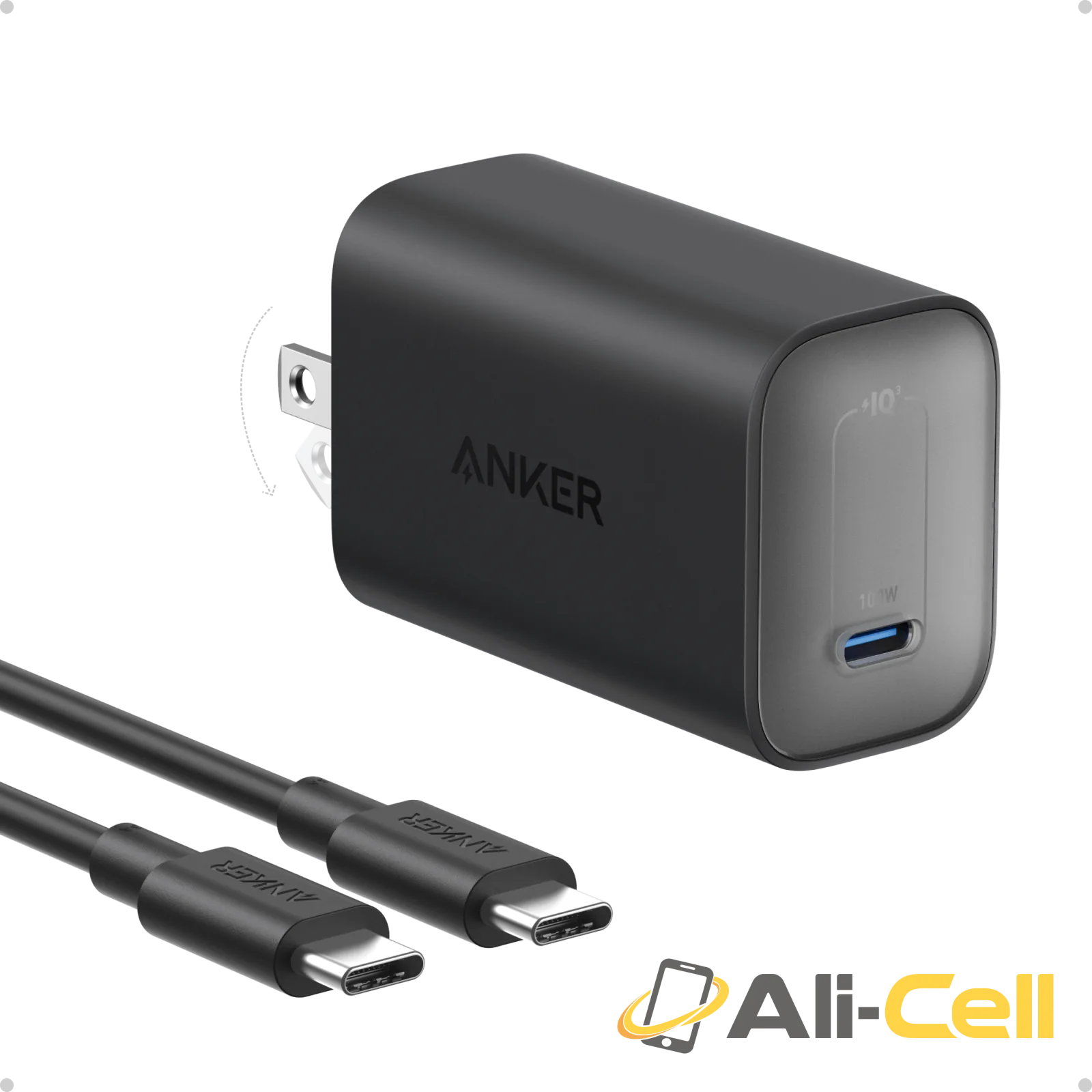 Anker Nano Charger (100W) with USB-C Cable (Shell White) — 2