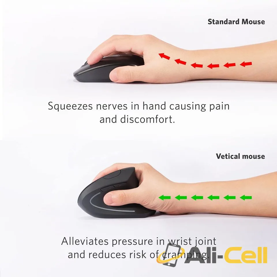 Refurbished Anker 2.4G Wireless Vertical Ergonomic Optical Mouse — 5