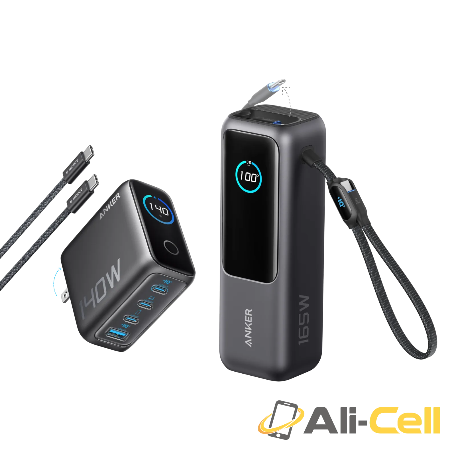 Anker Laptop Power Bank (25K, 165W, Built-In and Retractable Cables) (Space Black / Power Bank) — 4