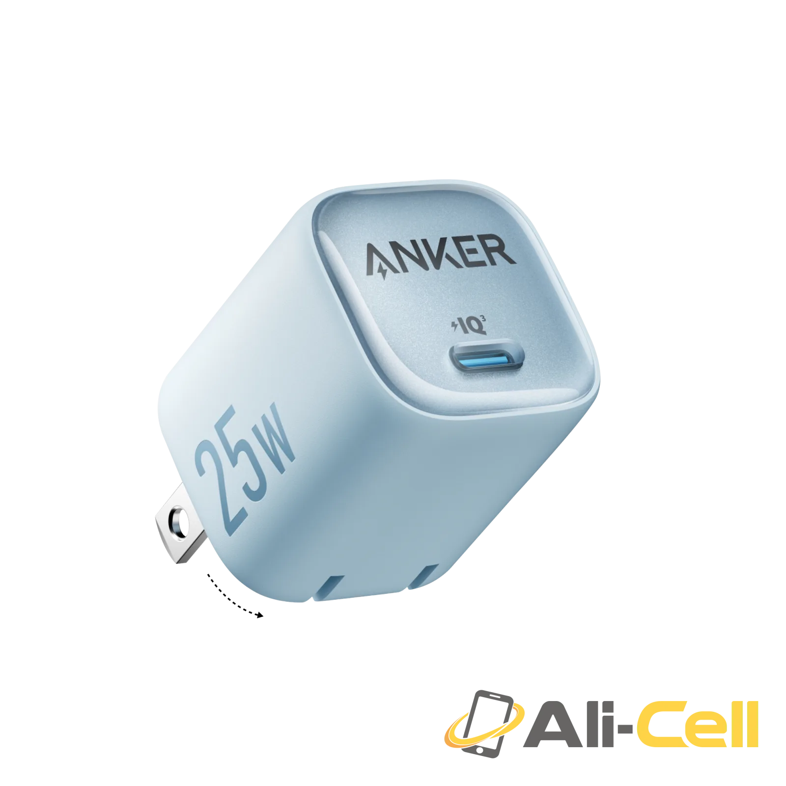 Anker Charger (25W, Compact) (Misty Blue)