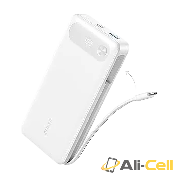 Anker Power Bank (20K, 87W, Built-In USB-C Cable) (Black) — 8