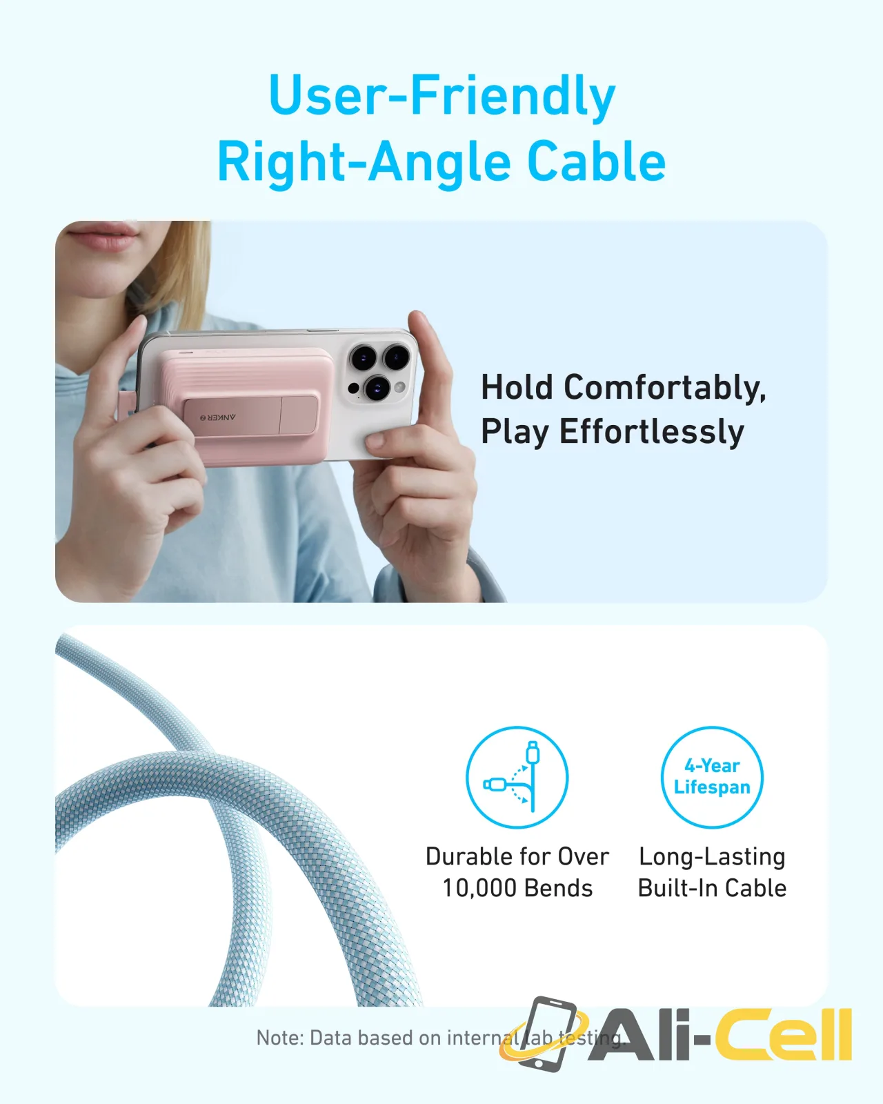Anker Zolo Magnetic Power Bank (10K, 30W, Built-in USB-C Cable) (Black) — 5
