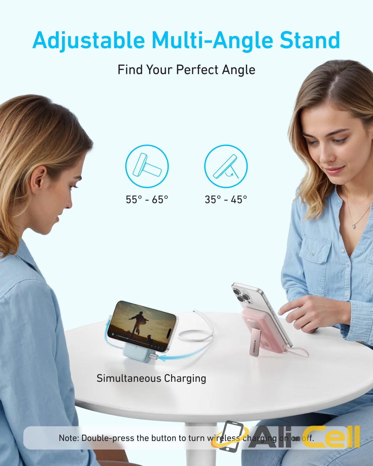 Anker Zolo Magnetic Power Bank (10K, 30W, Built-in USB-C Cable) (Aurora White) — 5