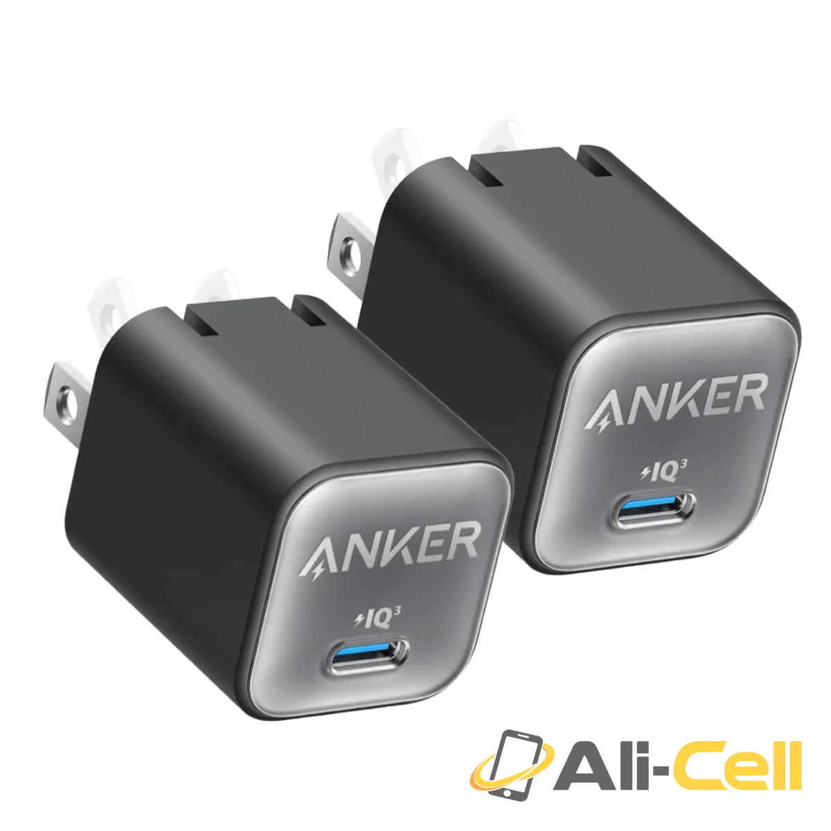 Anker Nano Charger (30W, 2-Pack) (Phantom Black Charger * 2)