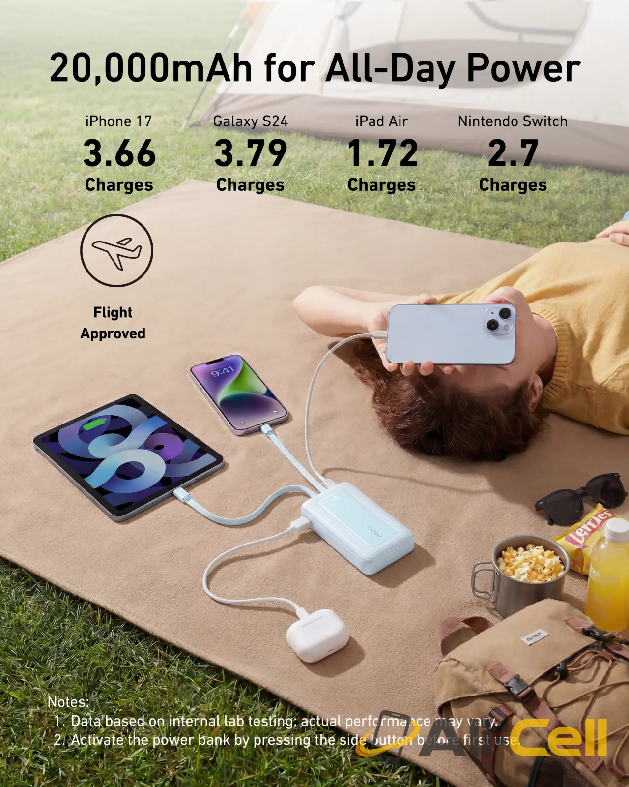 Anker Zolo Power Bank (20K, Built-In USB-C and Lightning Cable) — 3