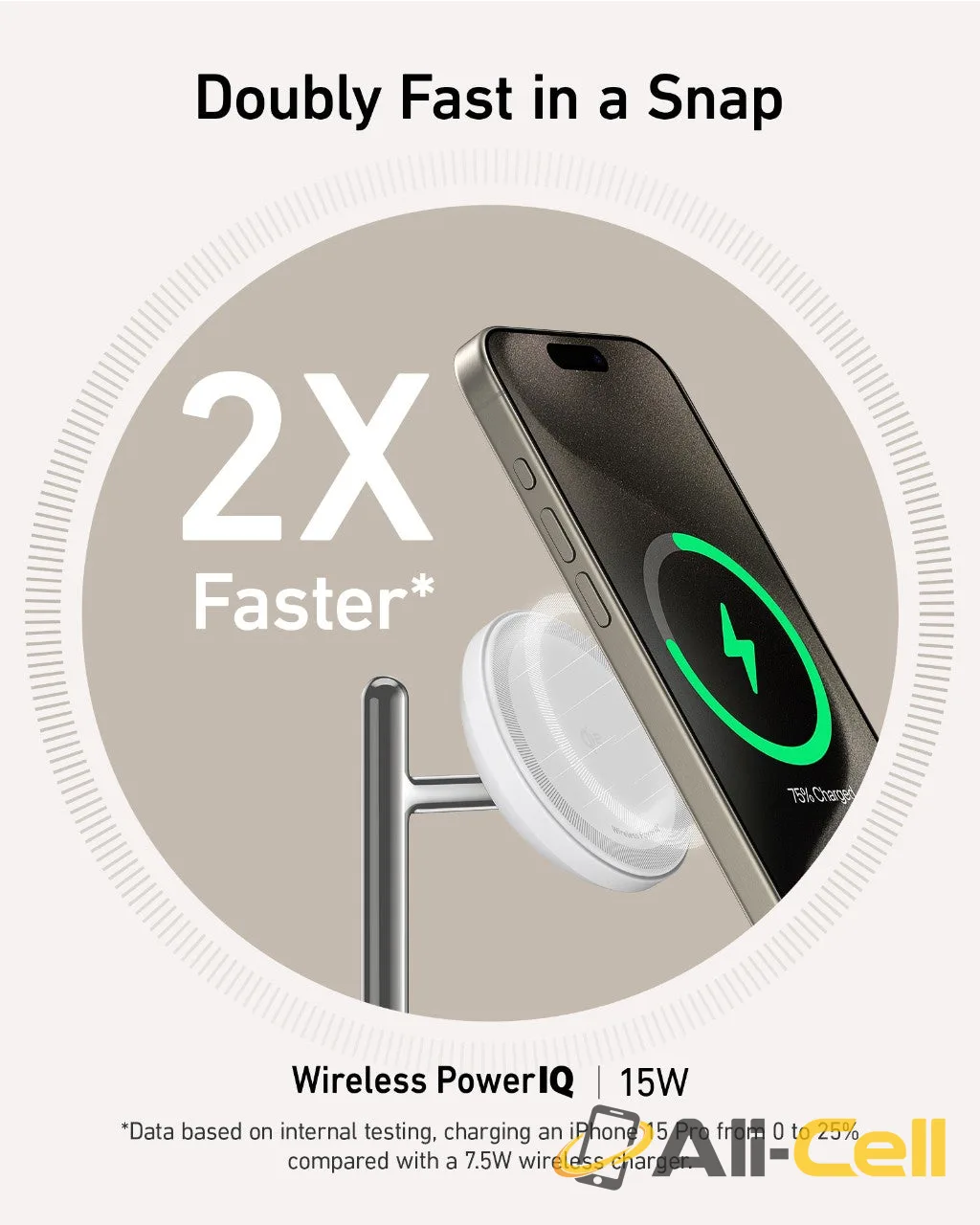 Refurbished Anker MagGo Wireless Charging Station (3-in-1 Stand) (Black) — 5